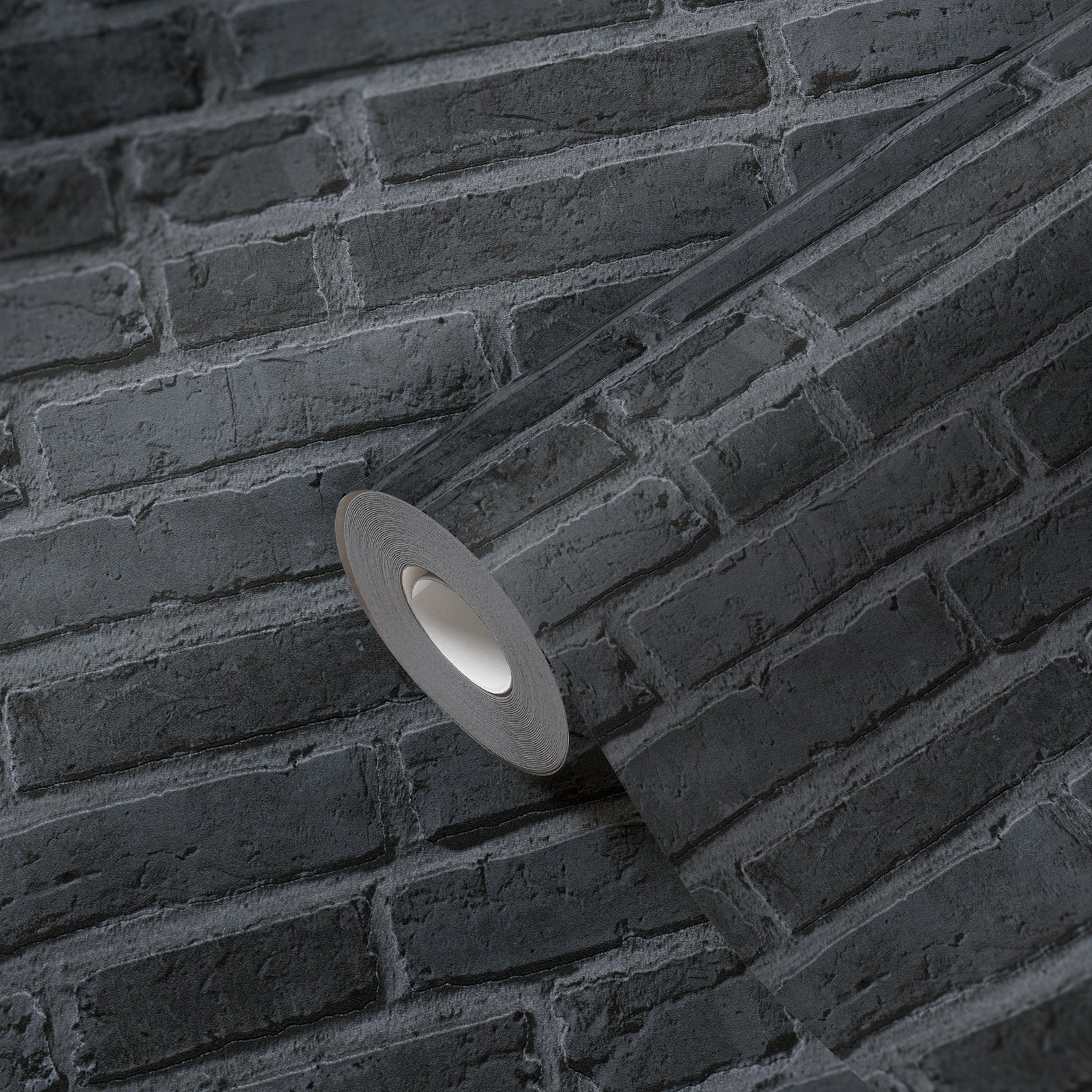 Brickshire Residents Motif wallpaper in silver grey color - pattern number BB51103 - by Galerie in the The Bricks And More collection