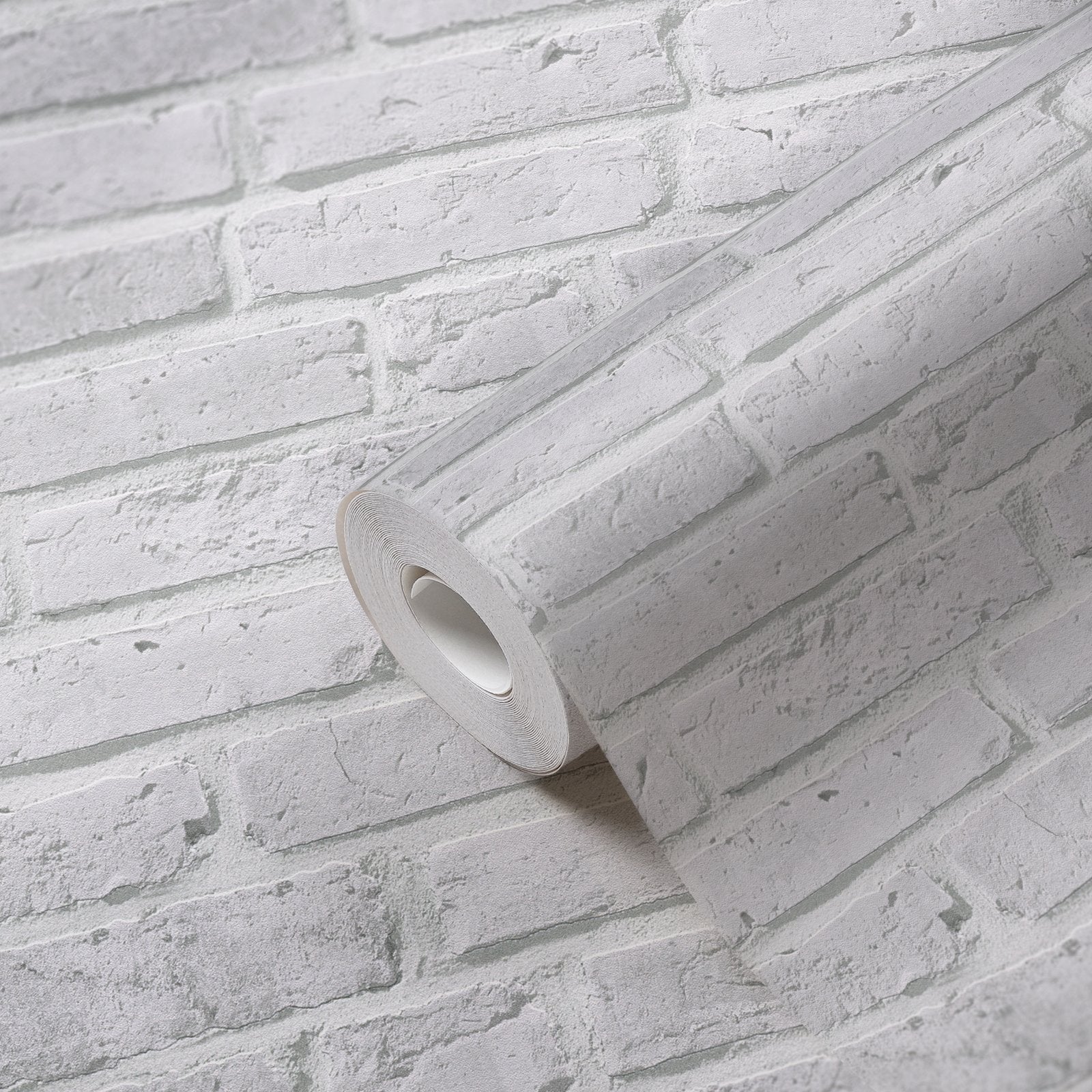 Brickshire Residents Motif wallpaper in silver grey color - pattern number BB51104 - by Galerie in the The Bricks And More collection
