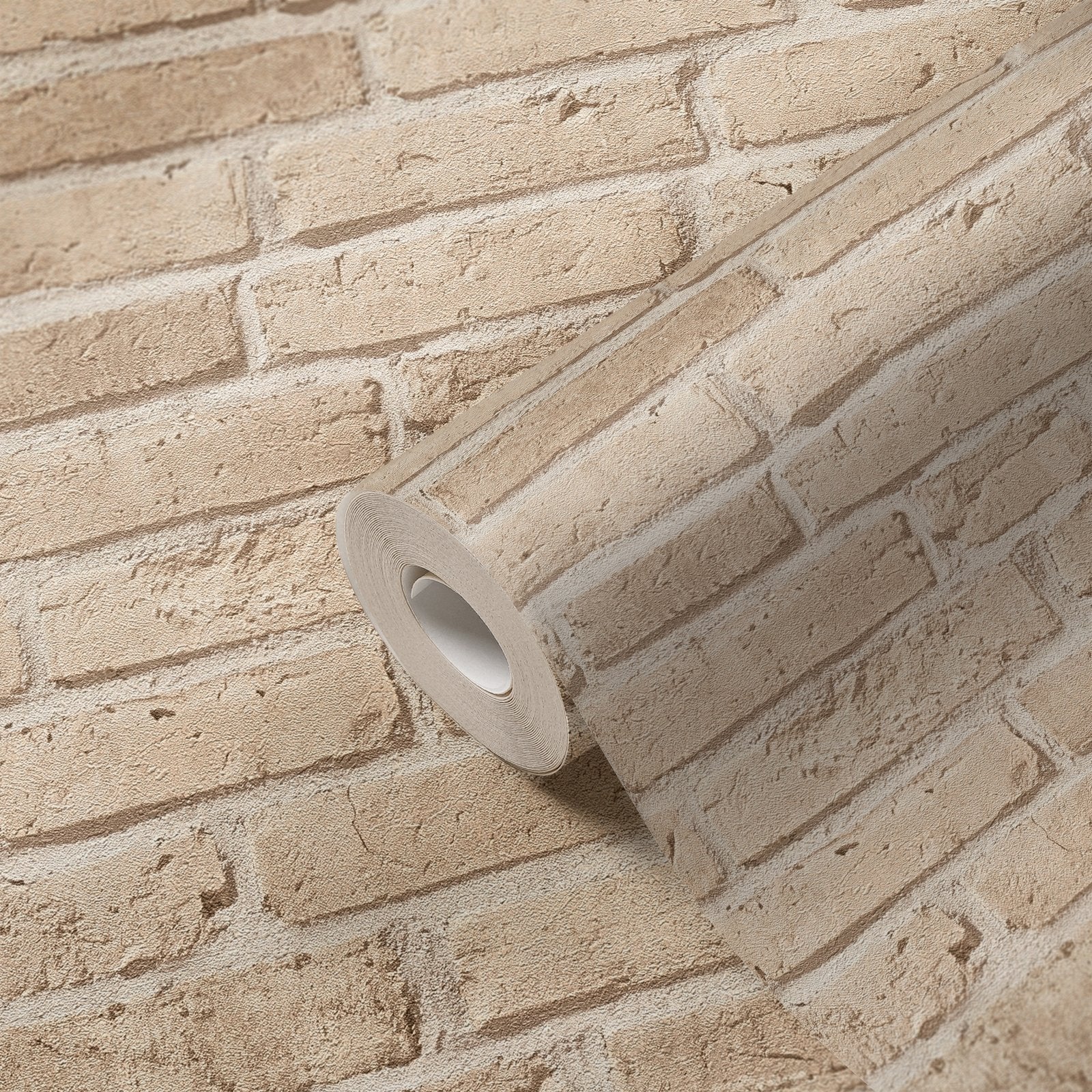 Weathered Walls Motif wallpaper in beige color - pattern number BB51106 - by Galerie in the The Bricks And More collection