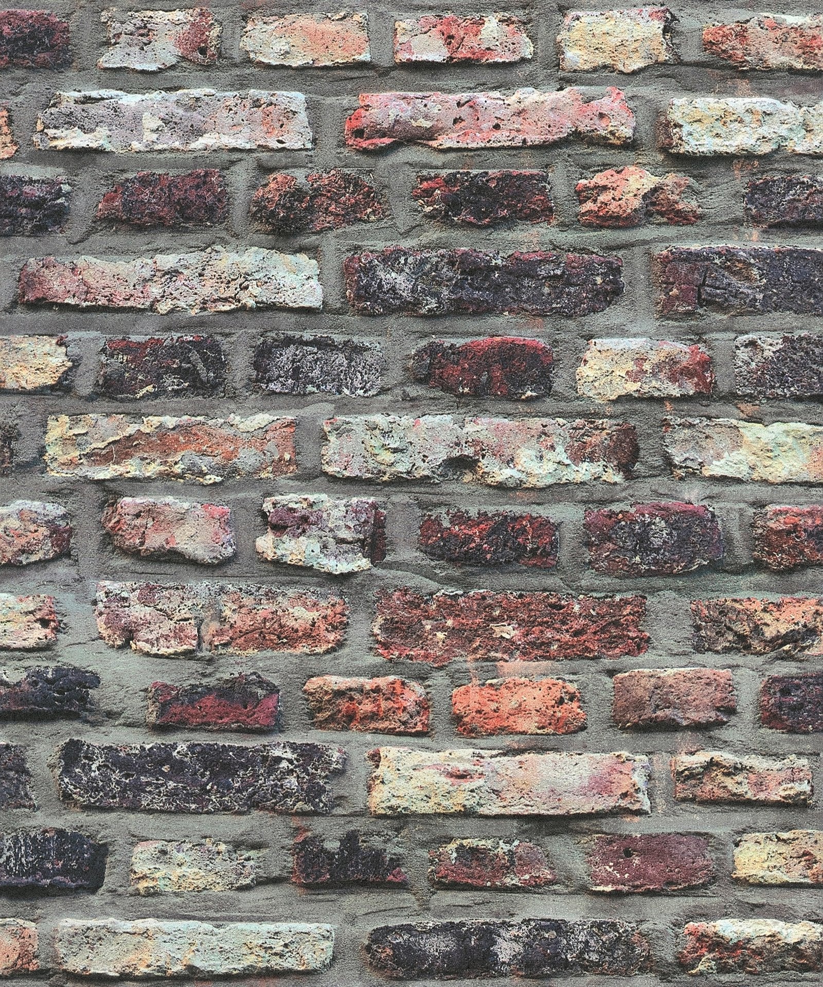 Brickshire Residents Motif wallpaper in multi-coloured color - pattern number BB51113 - by Galerie in the The Bricks And More collection