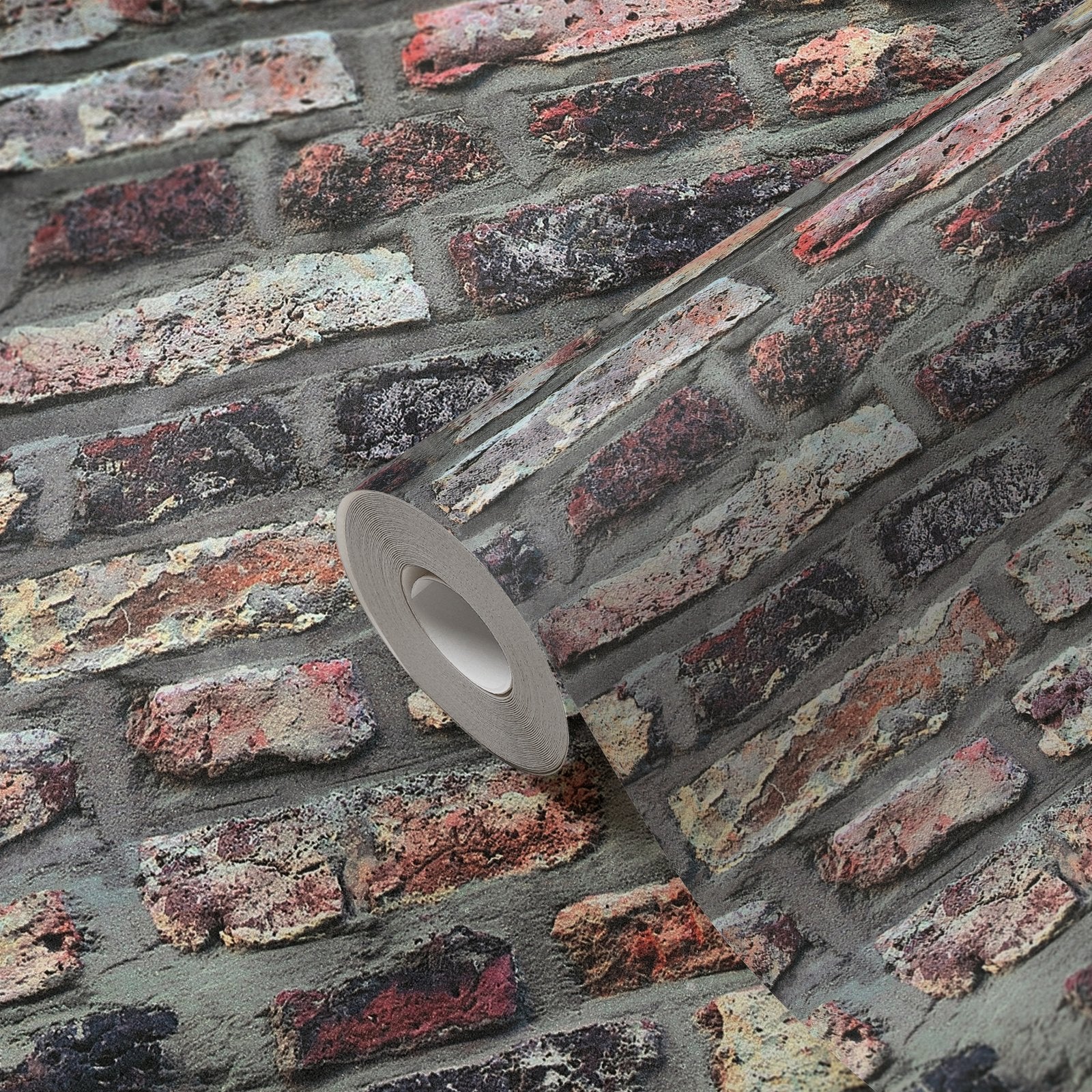 Brickshire Residents Motif wallpaper in multi-coloured color - pattern number BB51113 - by Galerie in the The Bricks And More collection