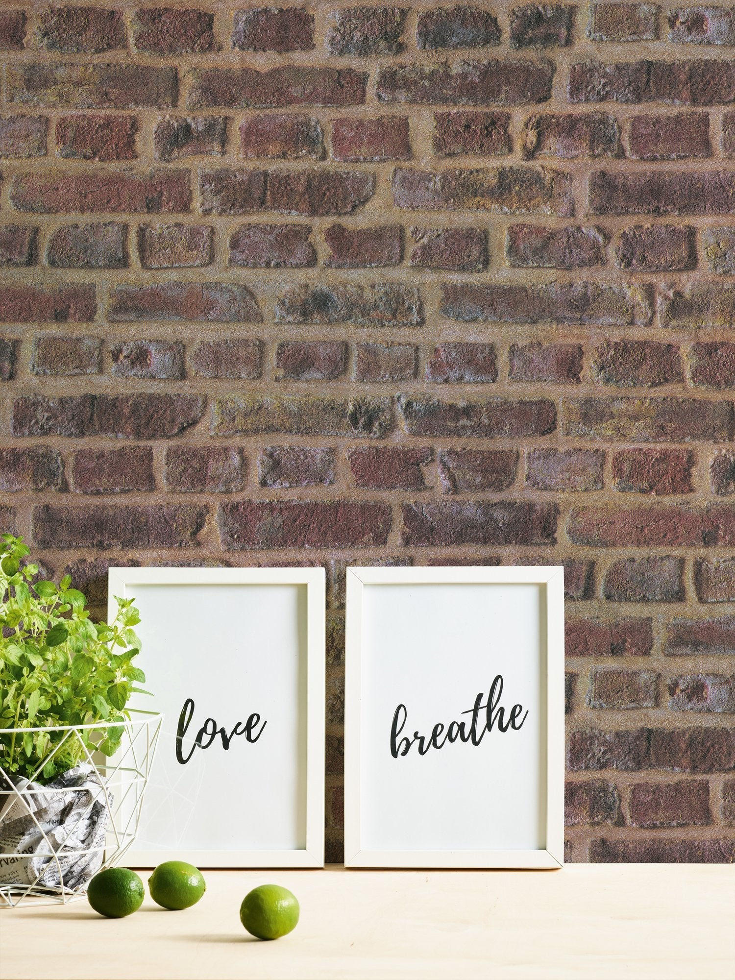 Brickshire Residents Motif wallpaper in beige color - pattern number BB51114 - by Galerie in the The Bricks And More collection
