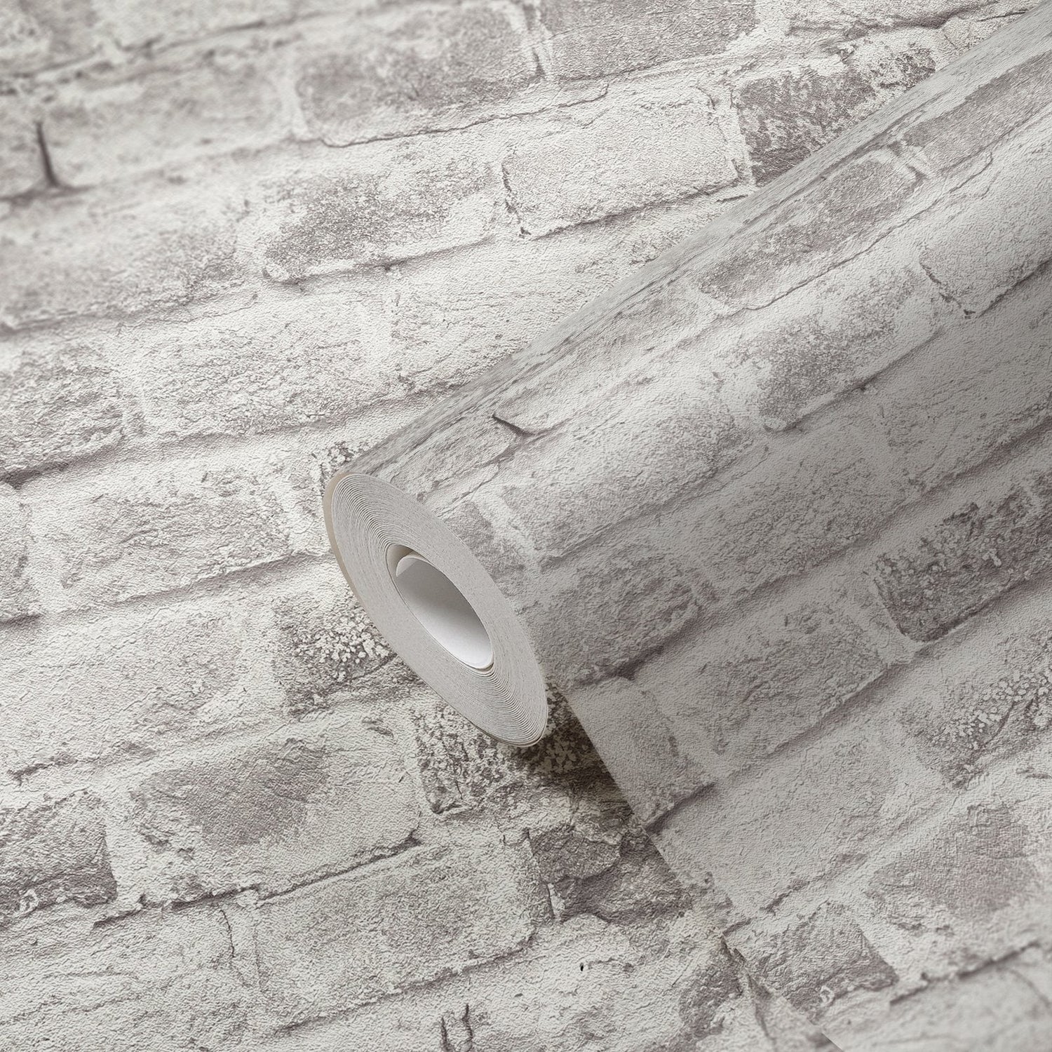 Brickshire Residents Motif wallpaper in silver grey color - pattern number BB51118 - by Galerie in the The Bricks And More collection