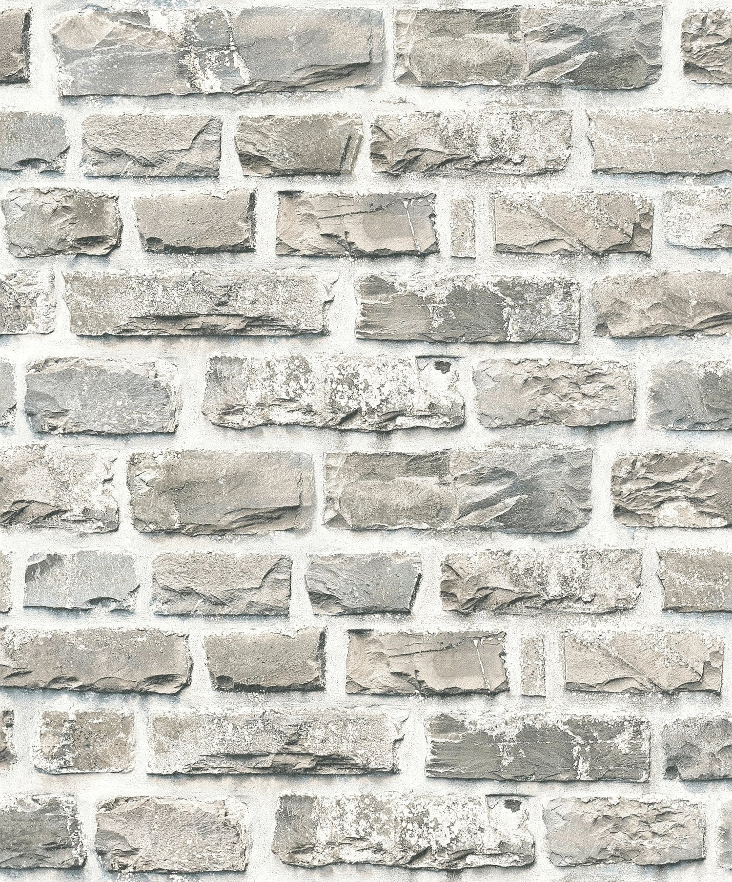 Stone Symphony Motif wallpaper in silver grey color - pattern number BB51122 - by Galerie in the The Bricks And More collection