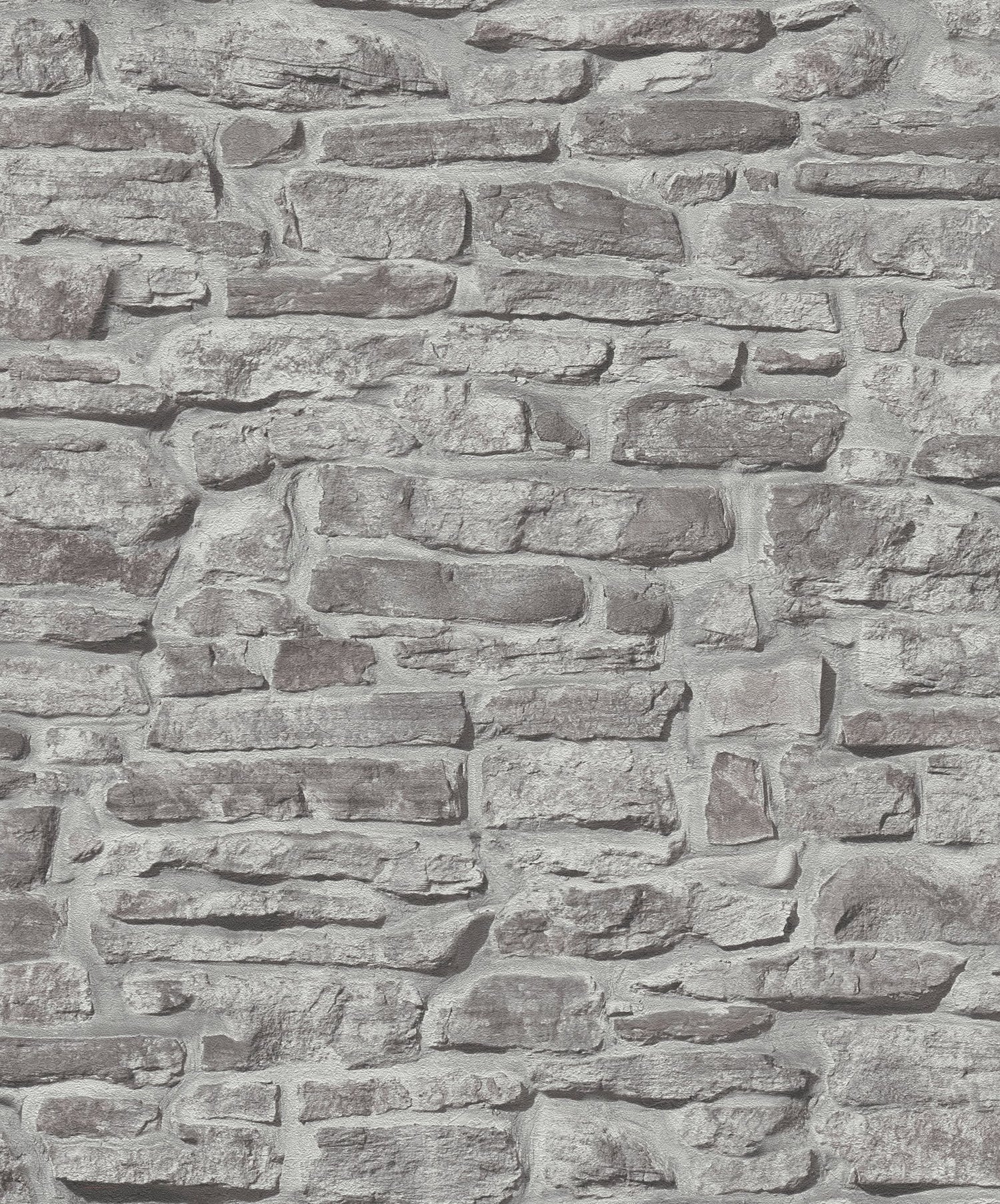 Stone Symphony Motif wallpaper in silver grey color - pattern number BB51125 - by Galerie in the The Bricks And More collection