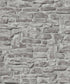 Stone Symphony Motif wallpaper in silver grey color - pattern number BB51125 - by Galerie in the The Bricks And More collection