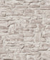 Stone Symphony Motif wallpaper in silver grey color - pattern number BB51126 - by Galerie in the The Bricks And More collection