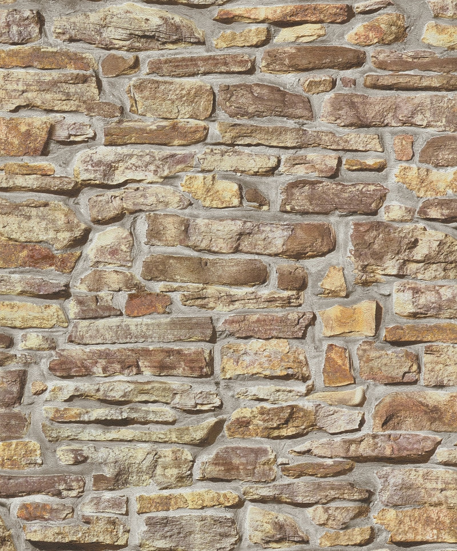 Stone Symphony Motif wallpaper in beige color - pattern number BB51127 - by Galerie in the The Bricks And More collection