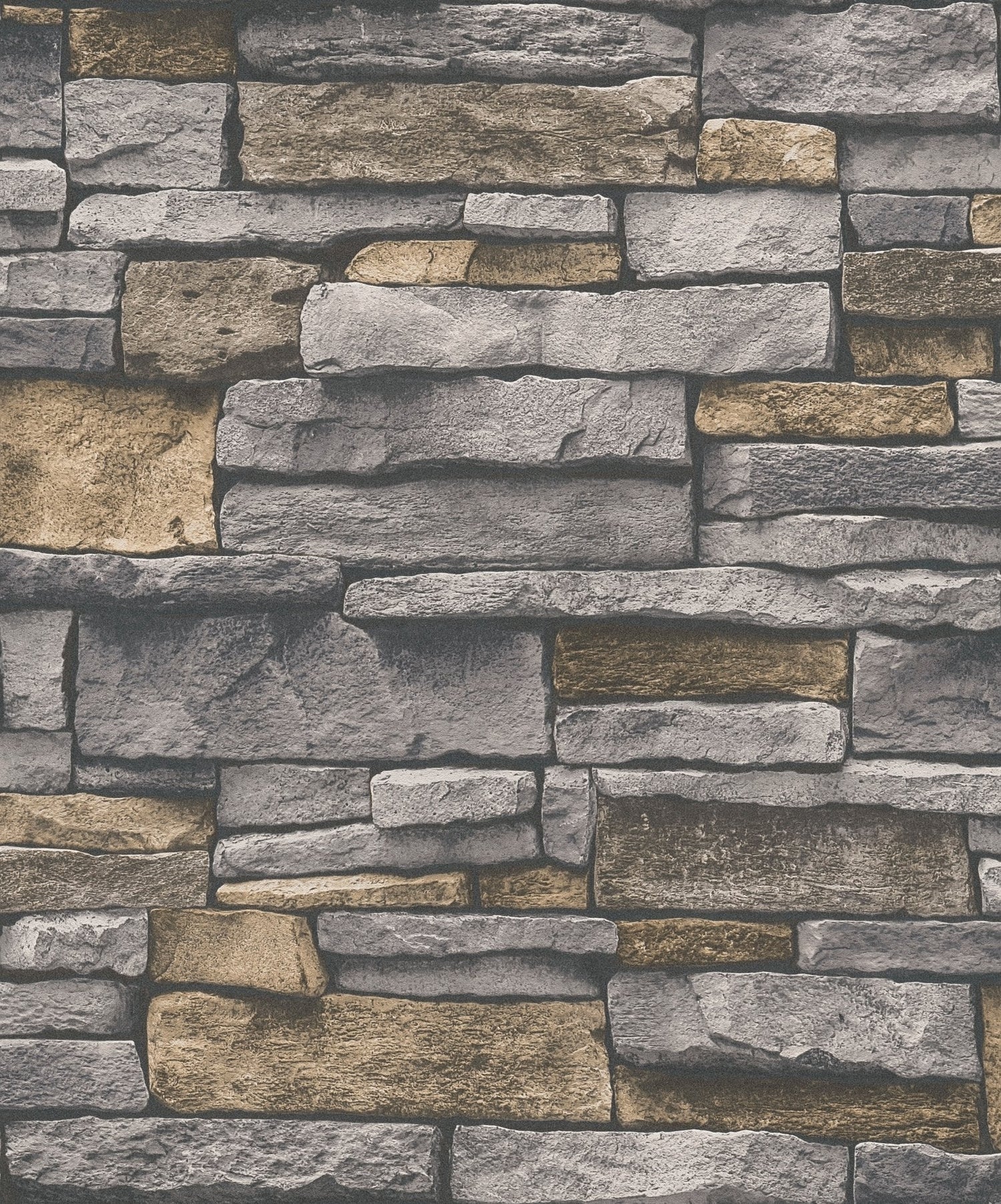 Sandstone Splendour Motif wallpaper in silver grey color - pattern number BB51134 - by Galerie in the The Bricks And More collection
