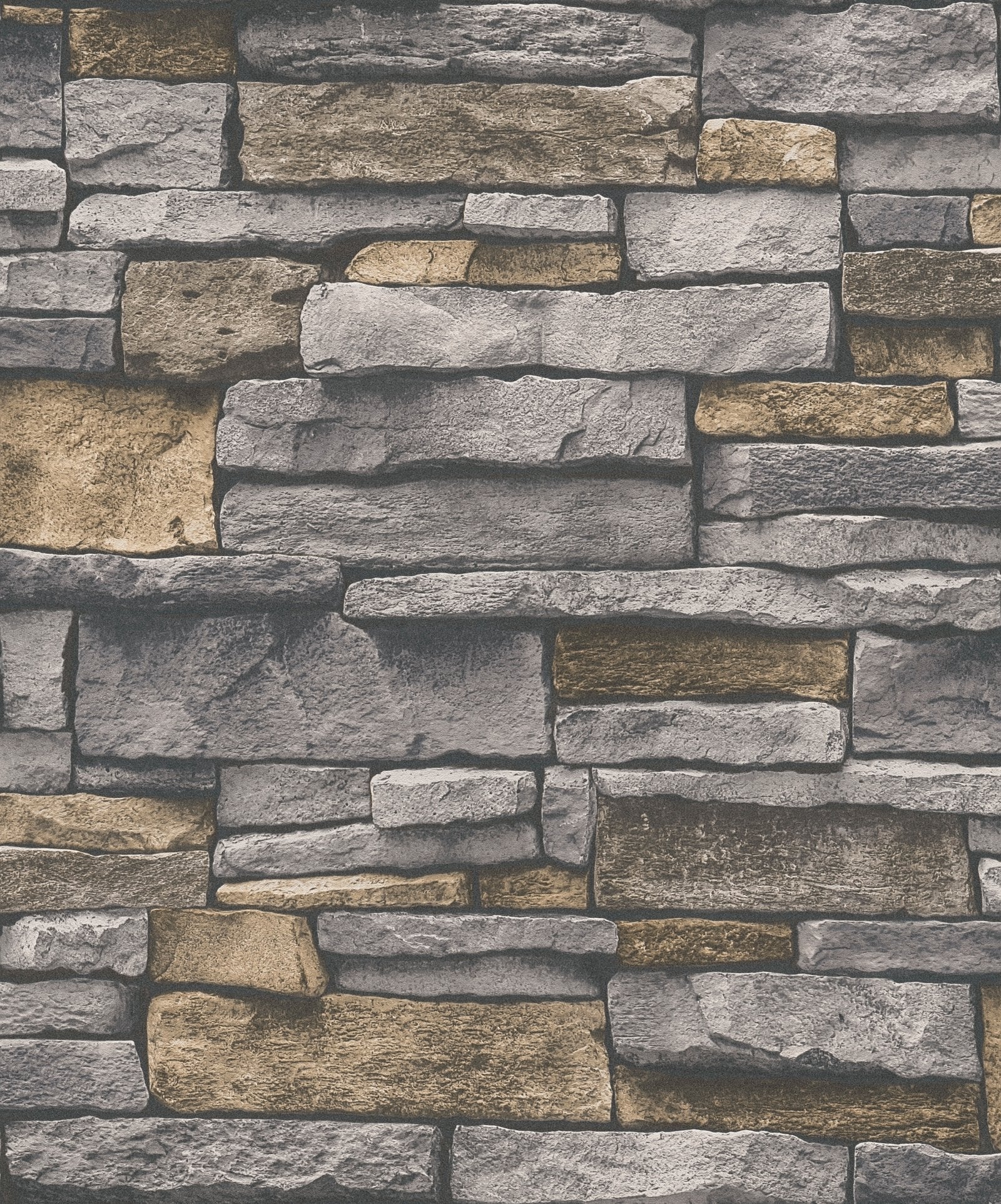 Sandstone Splendour Motif wallpaper in silver grey color - pattern number BB51134 - by Galerie in the The Bricks And More collection