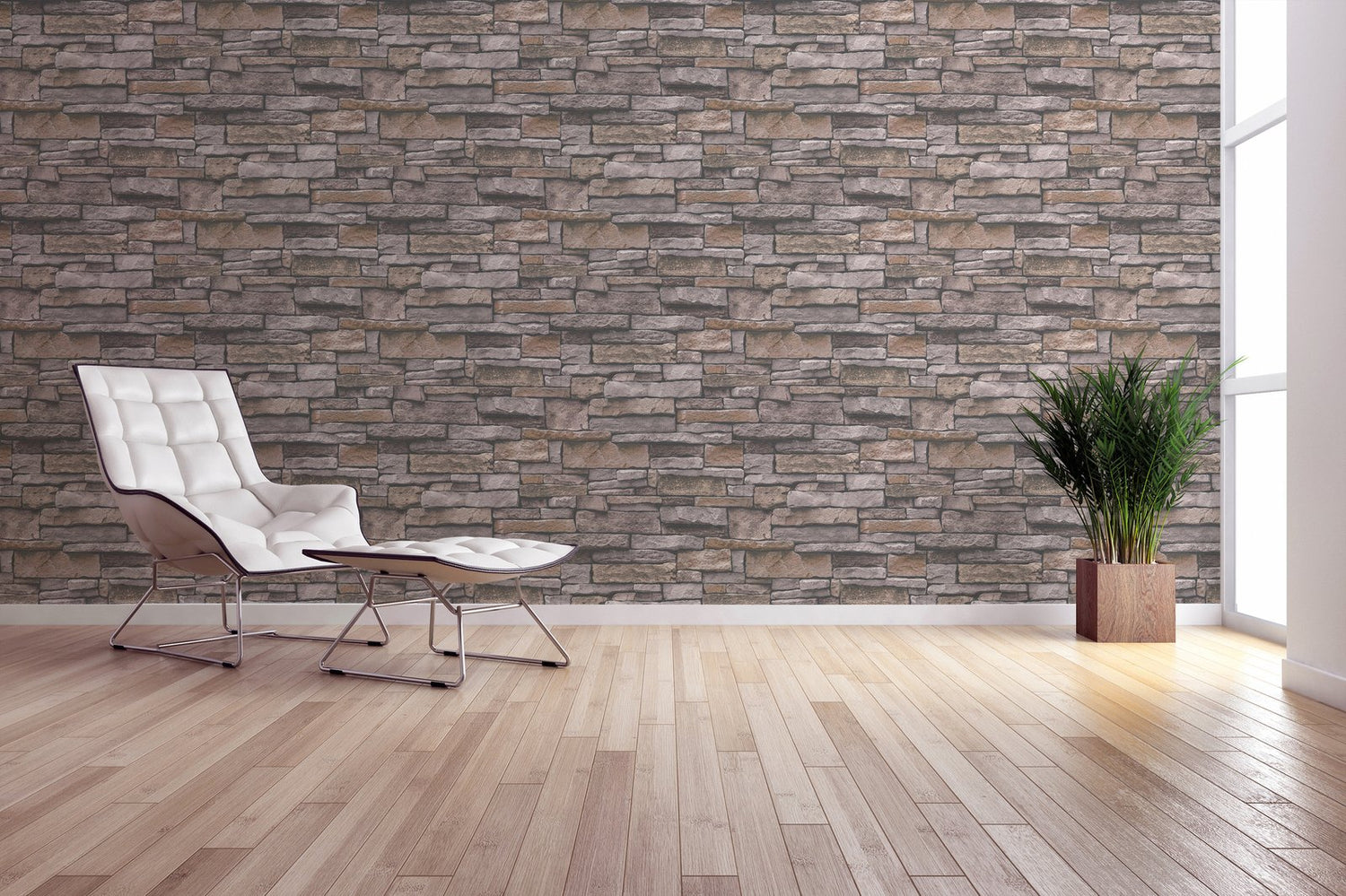 Sandstone Splendour Motif wallpaper in beige color - pattern number BB51135 - by Galerie in the The Bricks And More collection
