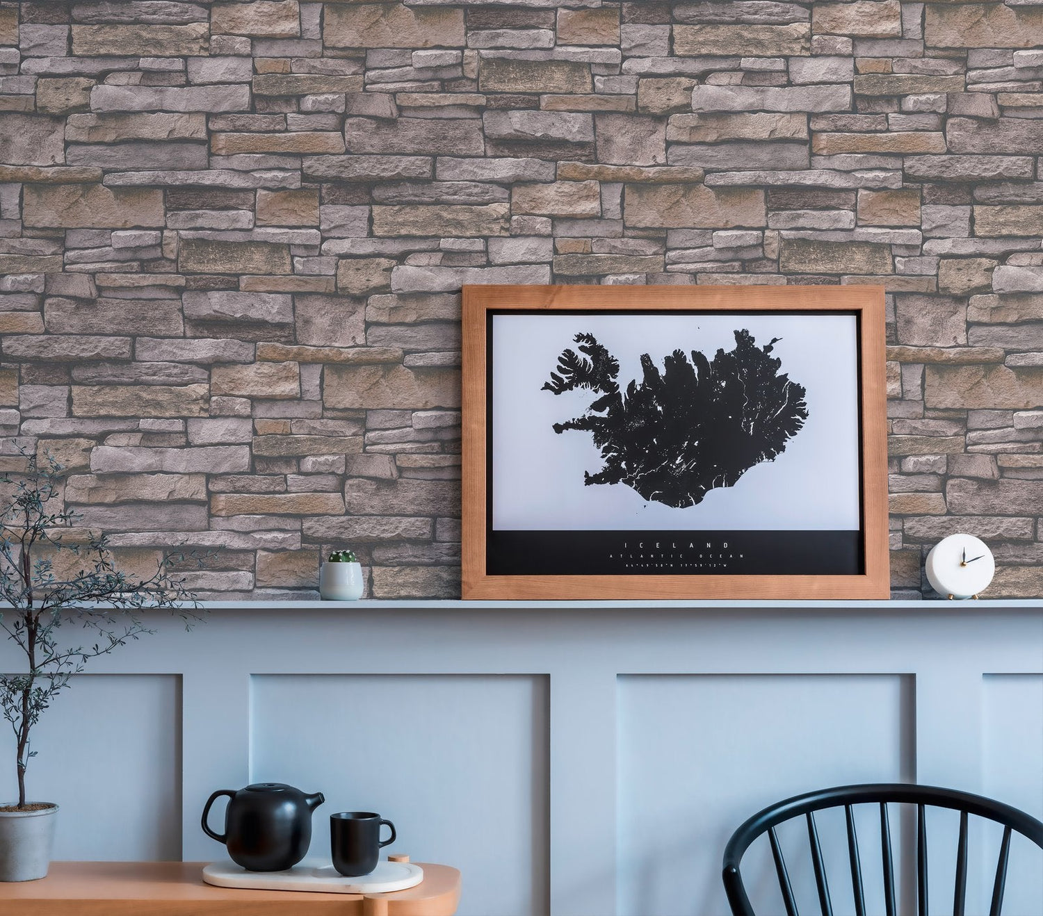 Sandstone Splendour Motif wallpaper in beige color - pattern number BB51135 - by Galerie in the The Bricks And More collection