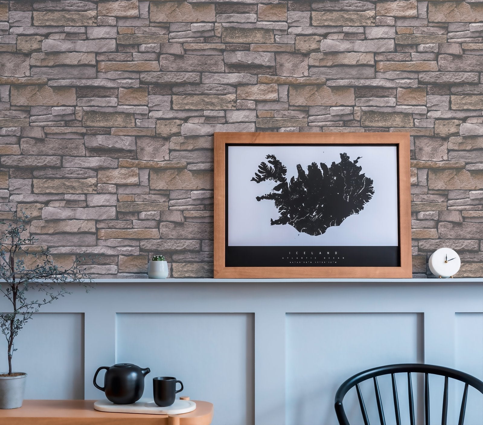 Sandstone Splendour Motif wallpaper in beige color - pattern number BB51135 - by Galerie in the The Bricks And More collection