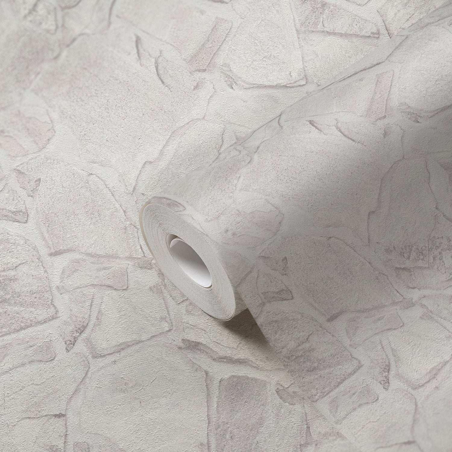 Petrified Paradise Motif wallpaper in white color - pattern number BB51139 - by Galerie in the The Bricks And More collection