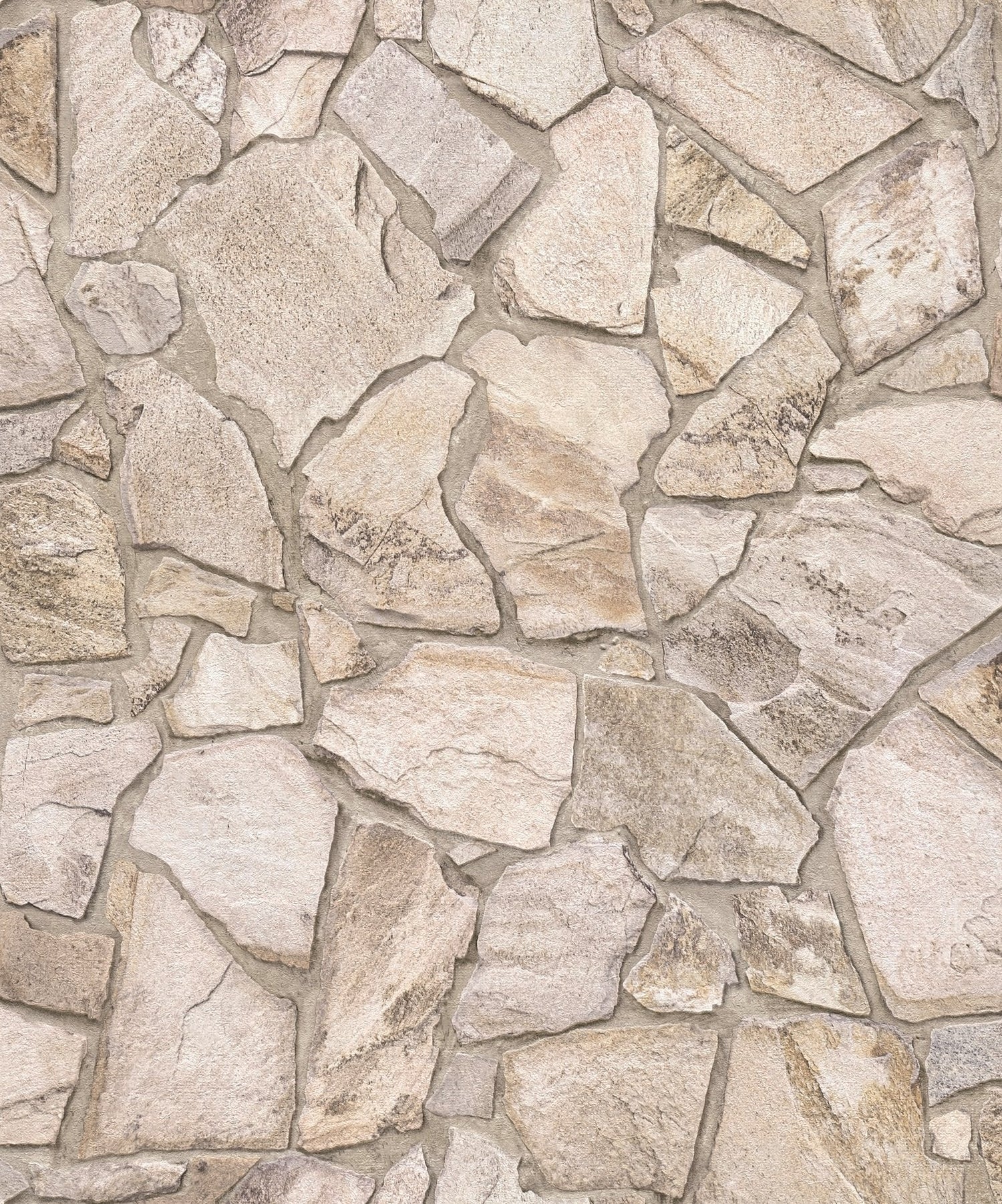 Claystone Cottage Motif wallpaper in beige color - pattern number BB51143 - by Galerie in the The Bricks And More collection