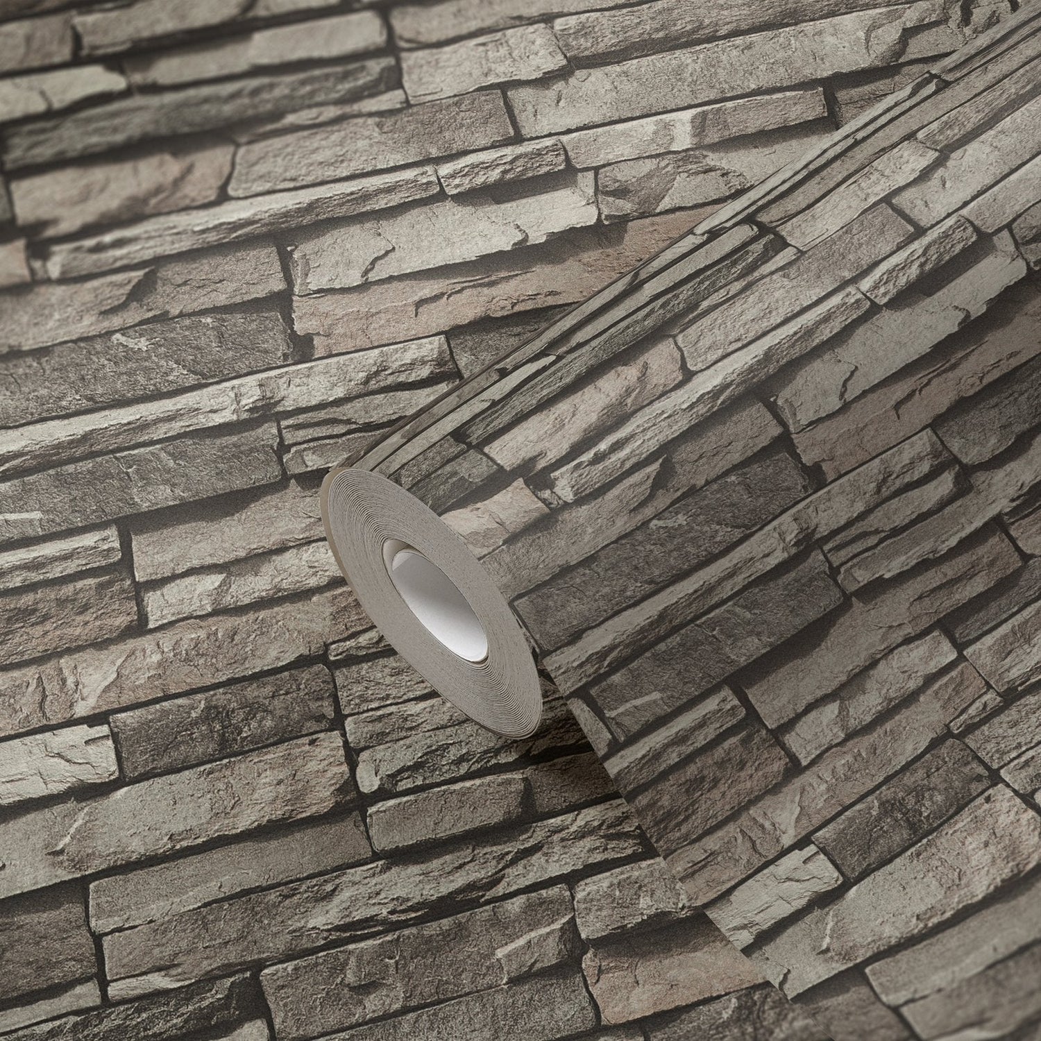 Graceful Granite Motif wallpaper in silver grey color - pattern number BB51148 - by Galerie in the The Bricks And More collection