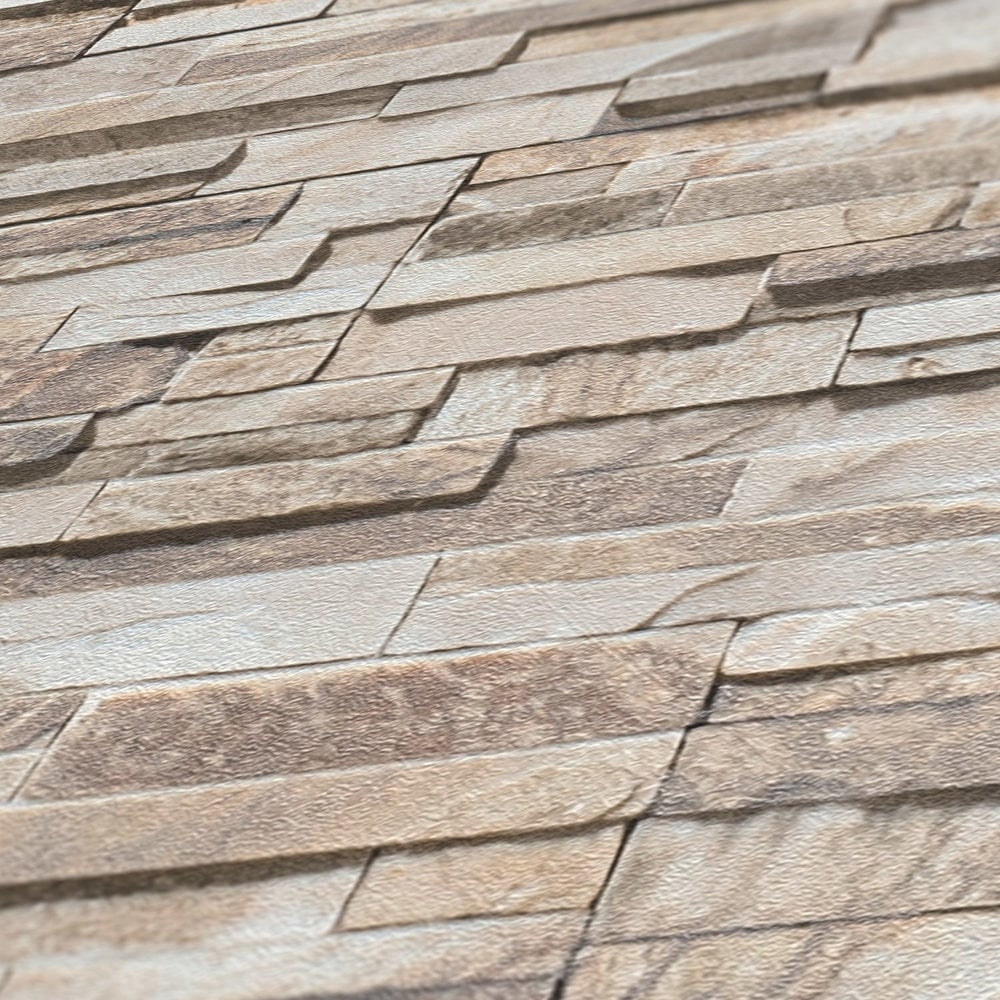 Graceful Granite Motif wallpaper in beige color - pattern number BB51151 - by Galerie in the The Bricks And More collection