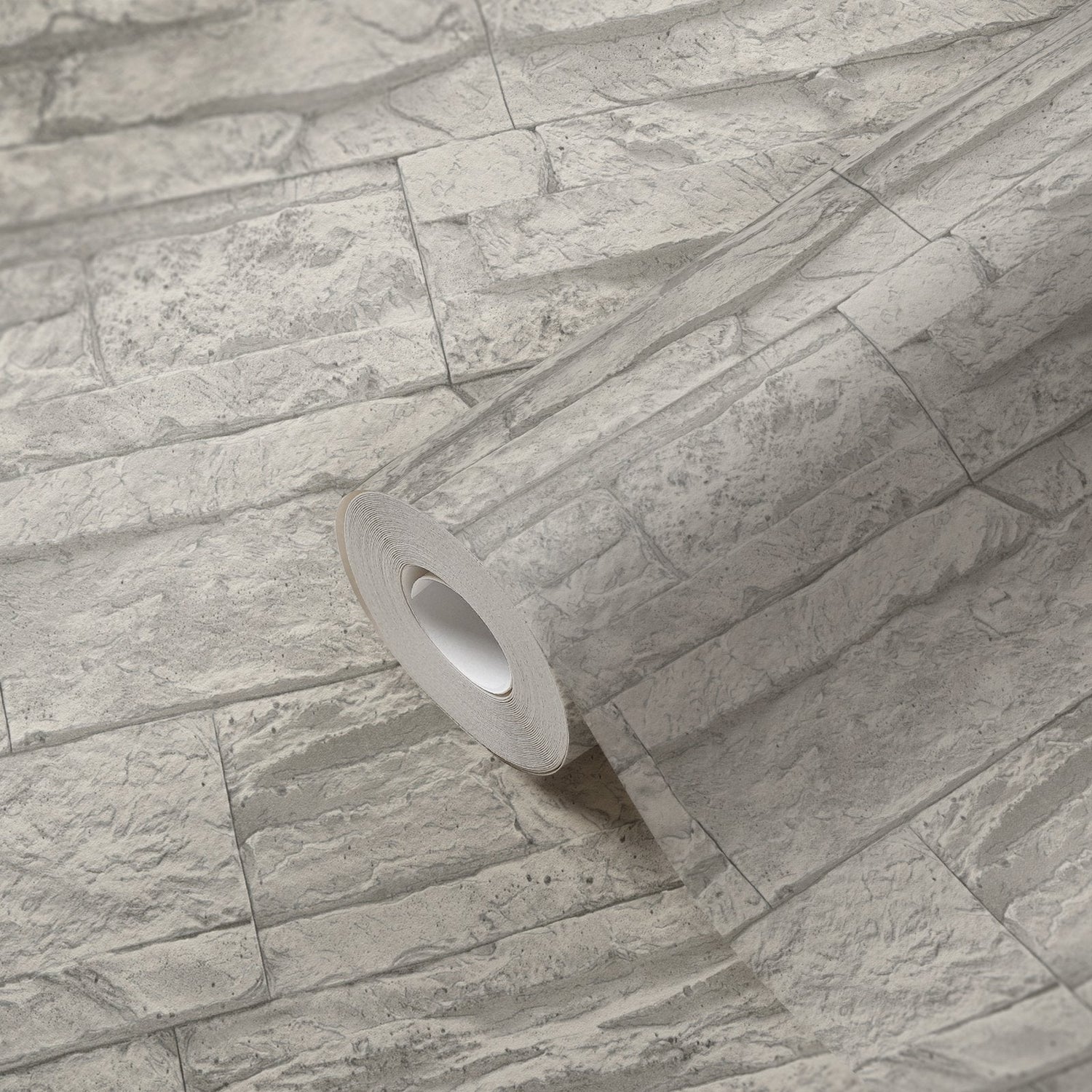 Graceful Granite Motif wallpaper in silver grey color - pattern number BB51154 - by Galerie in the The Bricks And More collection