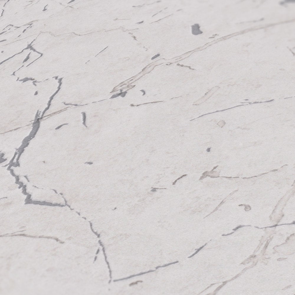 Luxurious Marble Motif wallpaper in silver grey color - pattern number BB51156 - by Galerie in the The Bricks And More collection
