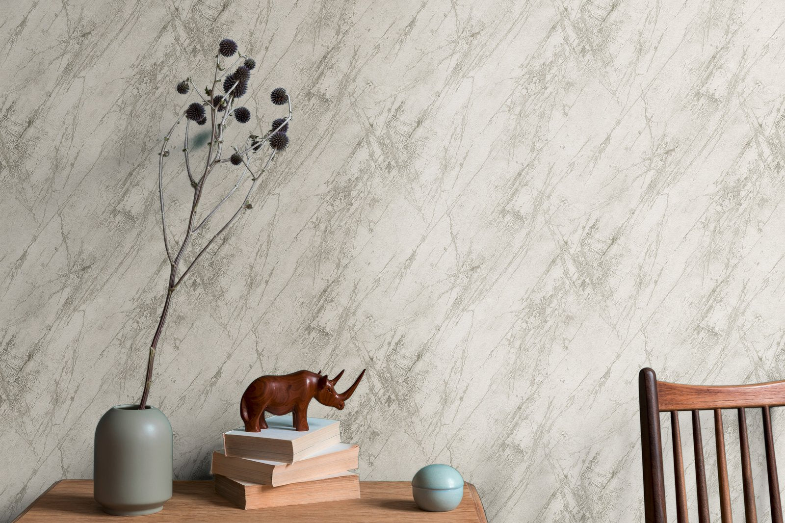 Luxurious Marble Motif wallpaper in silver grey color - pattern number BB51162 - by Galerie in the The Bricks And More collection