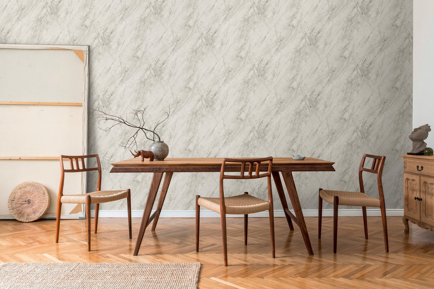 Luxurious Marble Motif wallpaper in silver grey color - pattern number BB51162 - by Galerie in the The Bricks And More collection