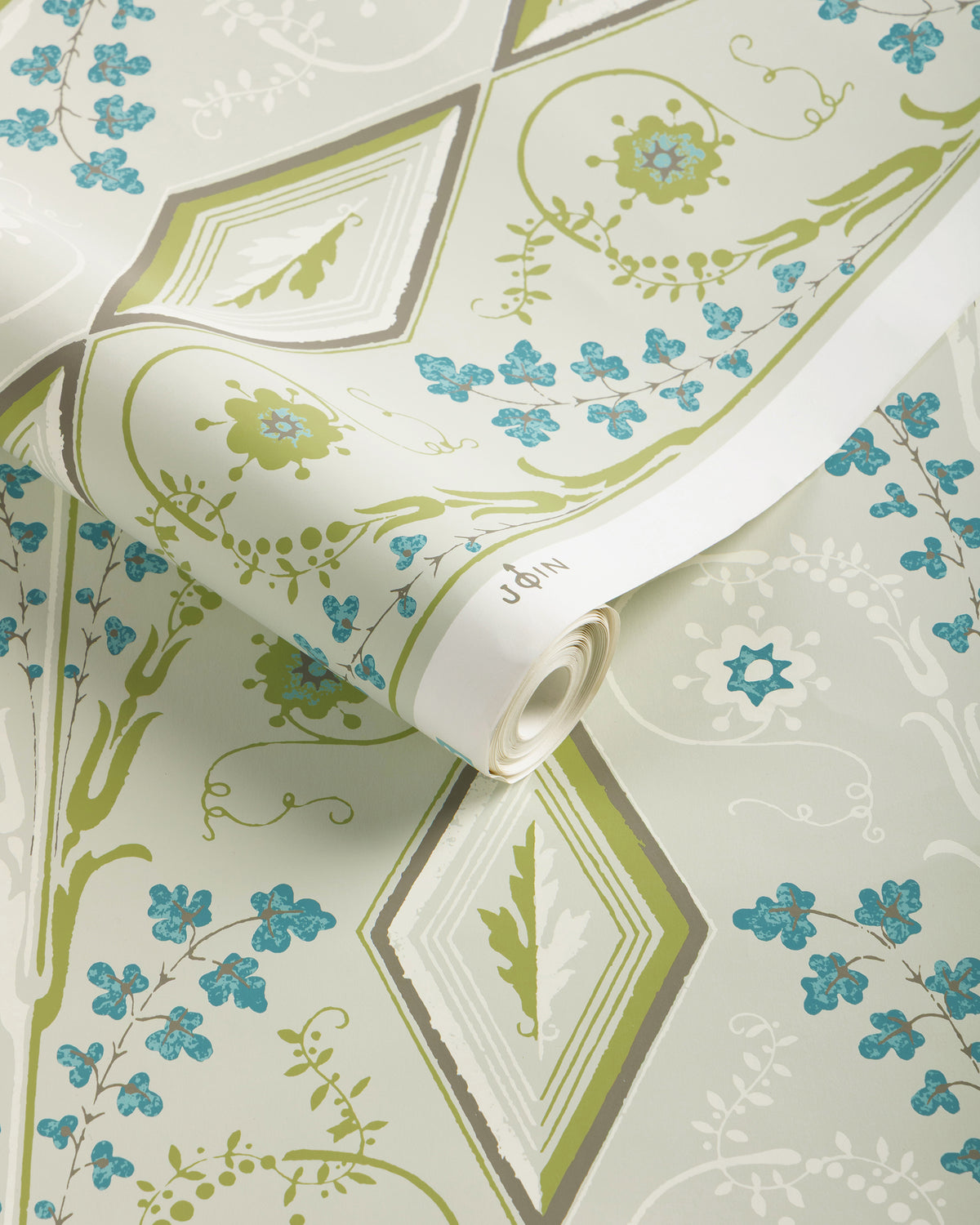 Gallier Diamond Wallpaper in Mist color - pattern number BR-69004.1523.0 - by Brunschwig and Fils in the Volume 61 collection
