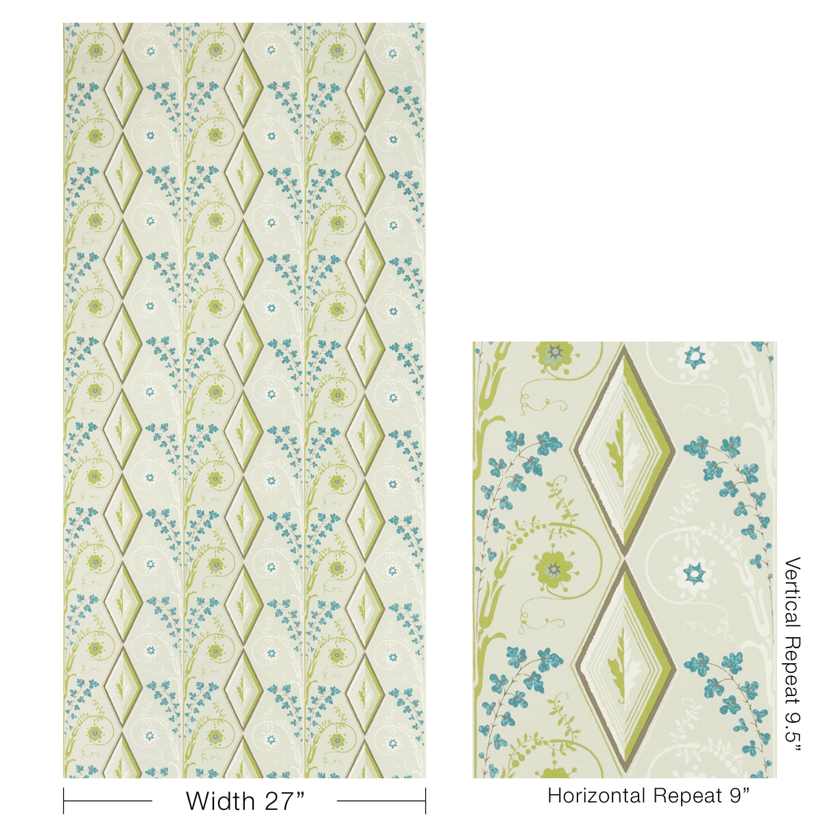 Gallier Diamond Wallpaper in Mist color - pattern number BR-69004.1523.0 - by Brunschwig and Fils in the Volume 61 collection