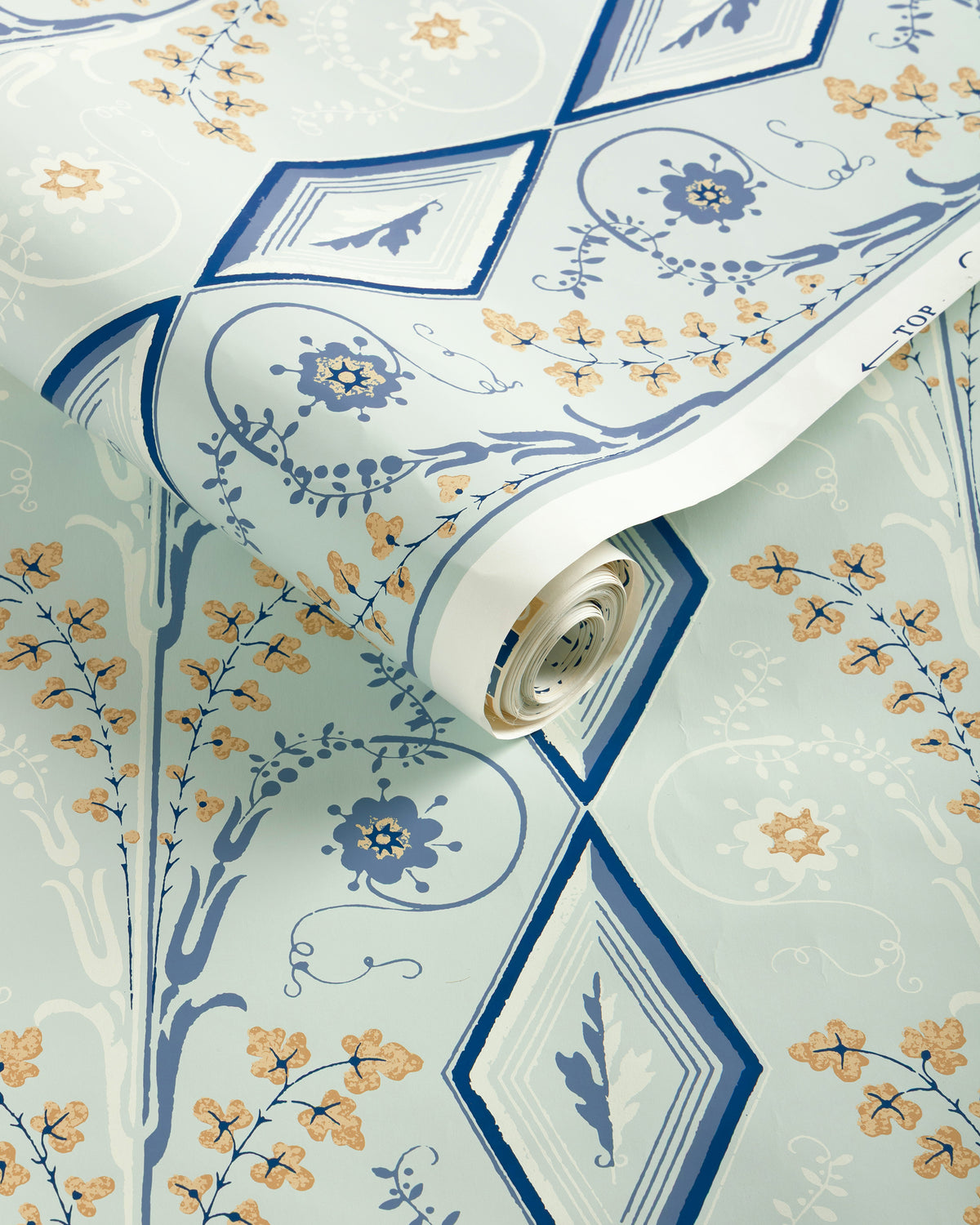 Gallier Diamond Wallpaper in Sky color - pattern number BR-69004.155.0 - by Brunschwig and Fils in the Volume 61 collection