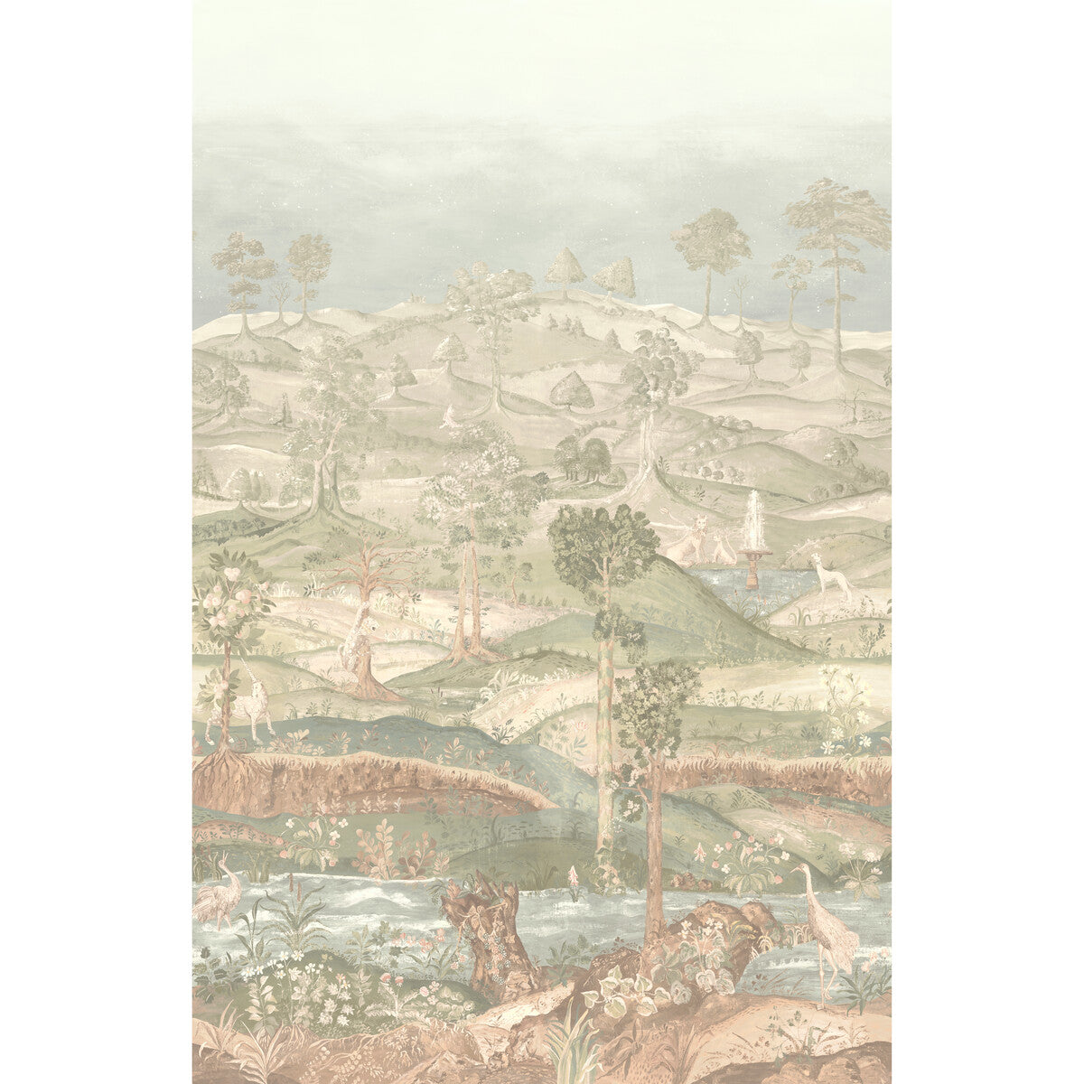 Royal Park Panel wallpaper in antique color - pattern number BW45150.3.0 - by G P &amp; J Baker in the Historic Royal Palaces Royal Court Wallpaper collection