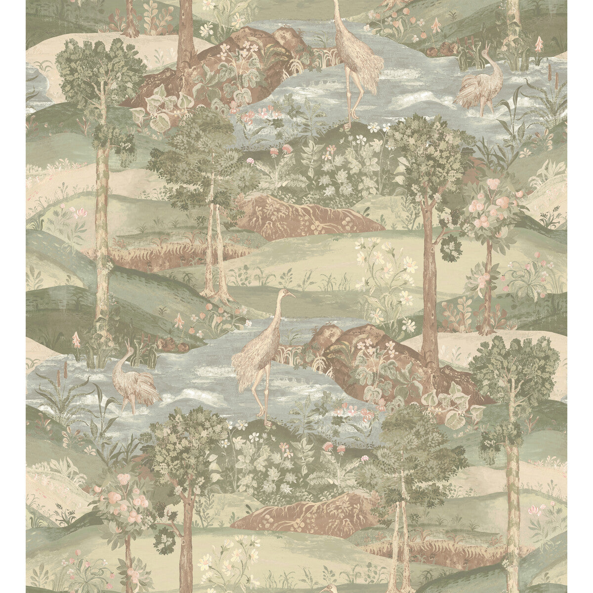Palace Tapestry wallpaper in antique color - pattern number BW45151.3.0 - by G P &amp; J Baker in the Historic Royal Palaces Royal Court Wallpaper collection