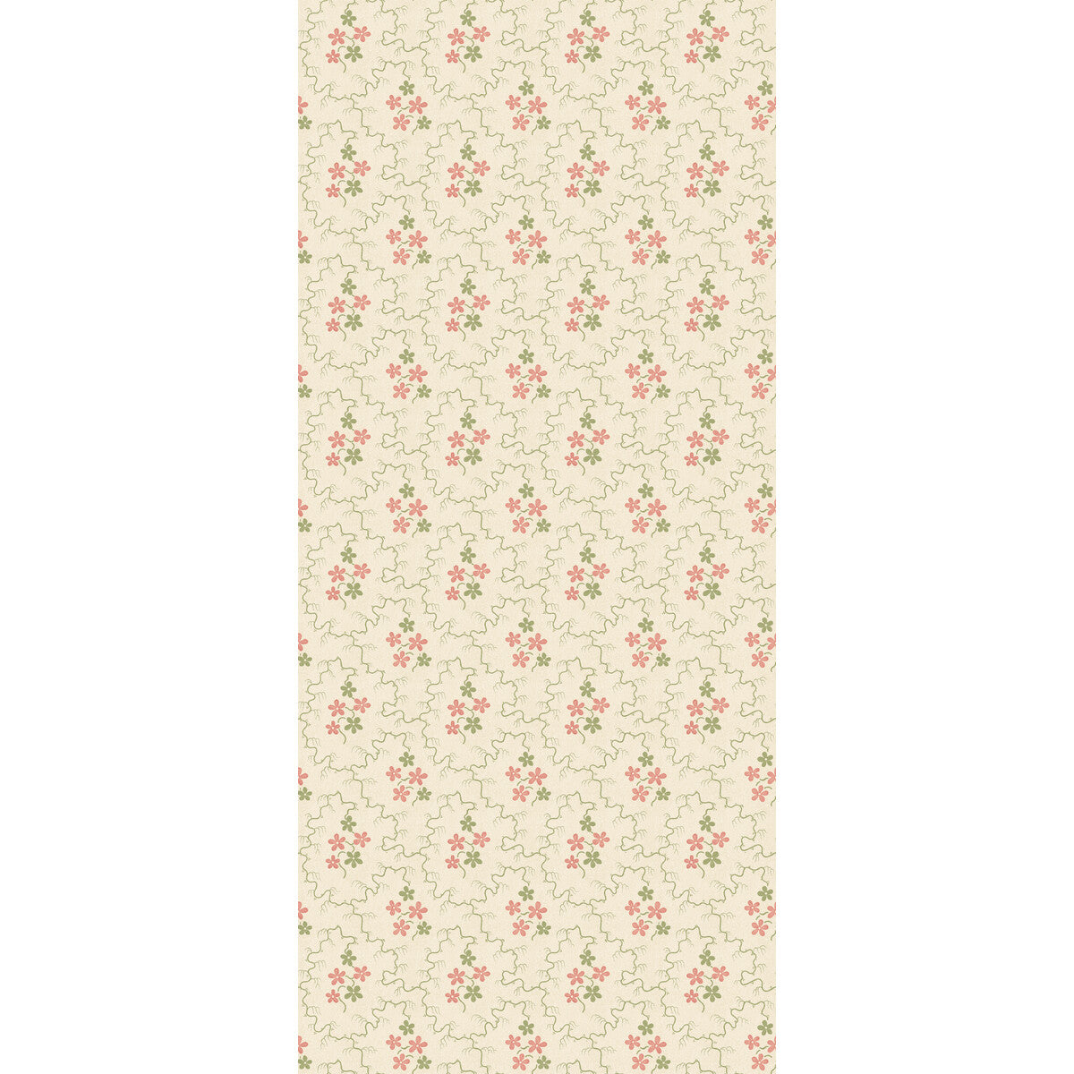 Posy Wallpaper in green/red color - pattern number BW45152.3.0 - by G P &amp; J Baker in the House Small Prints II collection