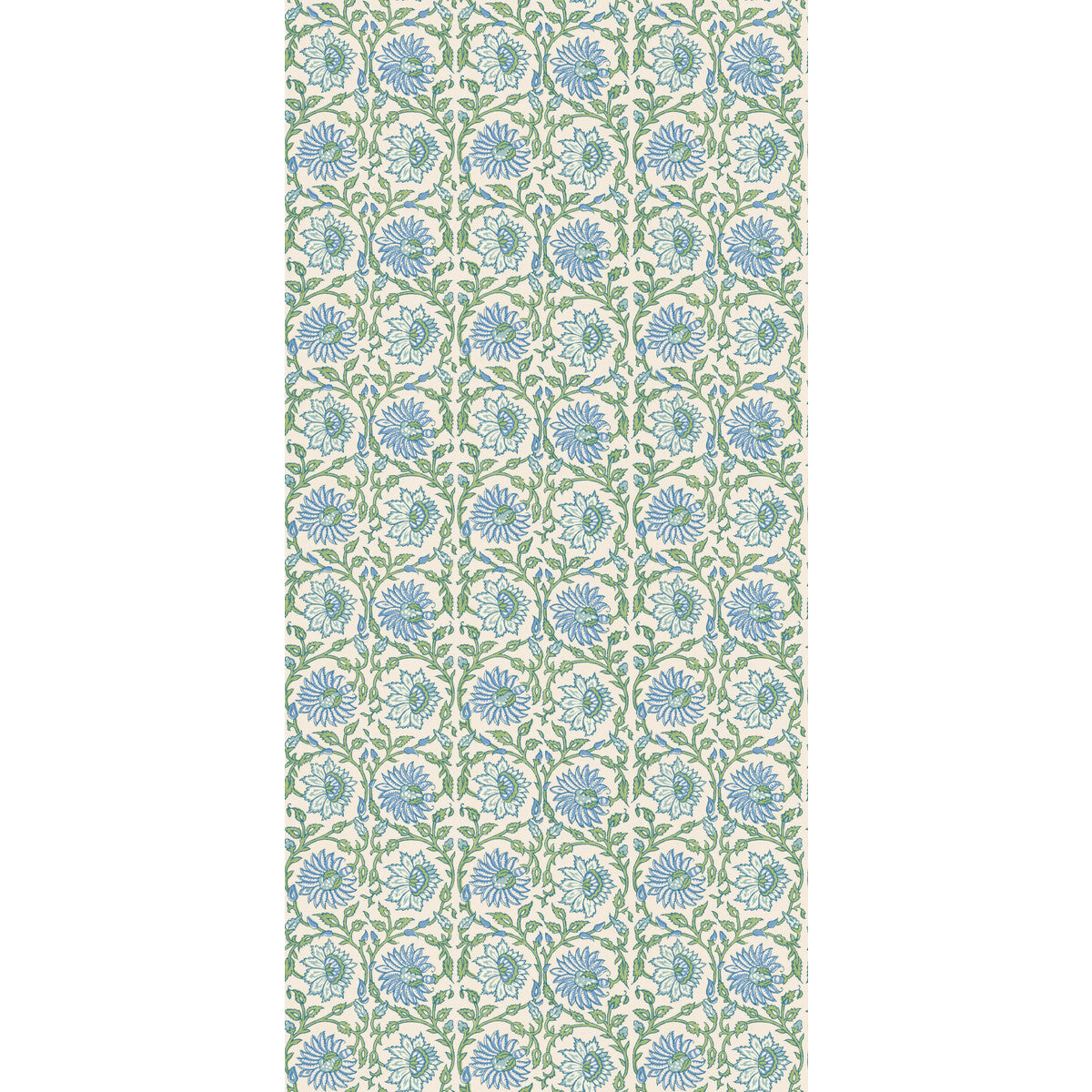 Cecily Wallpaper in blue/green color - pattern number BW45159.2.0 - by G P &amp; J Baker in the House Small Prints II collection