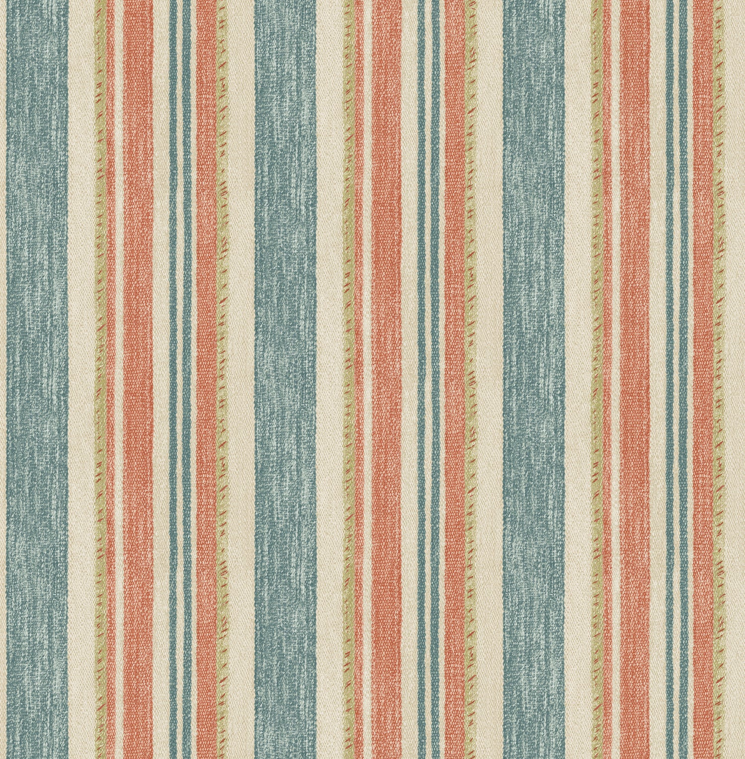 Cloudline Wallpaper in teal/spice color - pattern number BW45161.7.0 - by G P &amp; J Baker in the Kit Kemp II collection