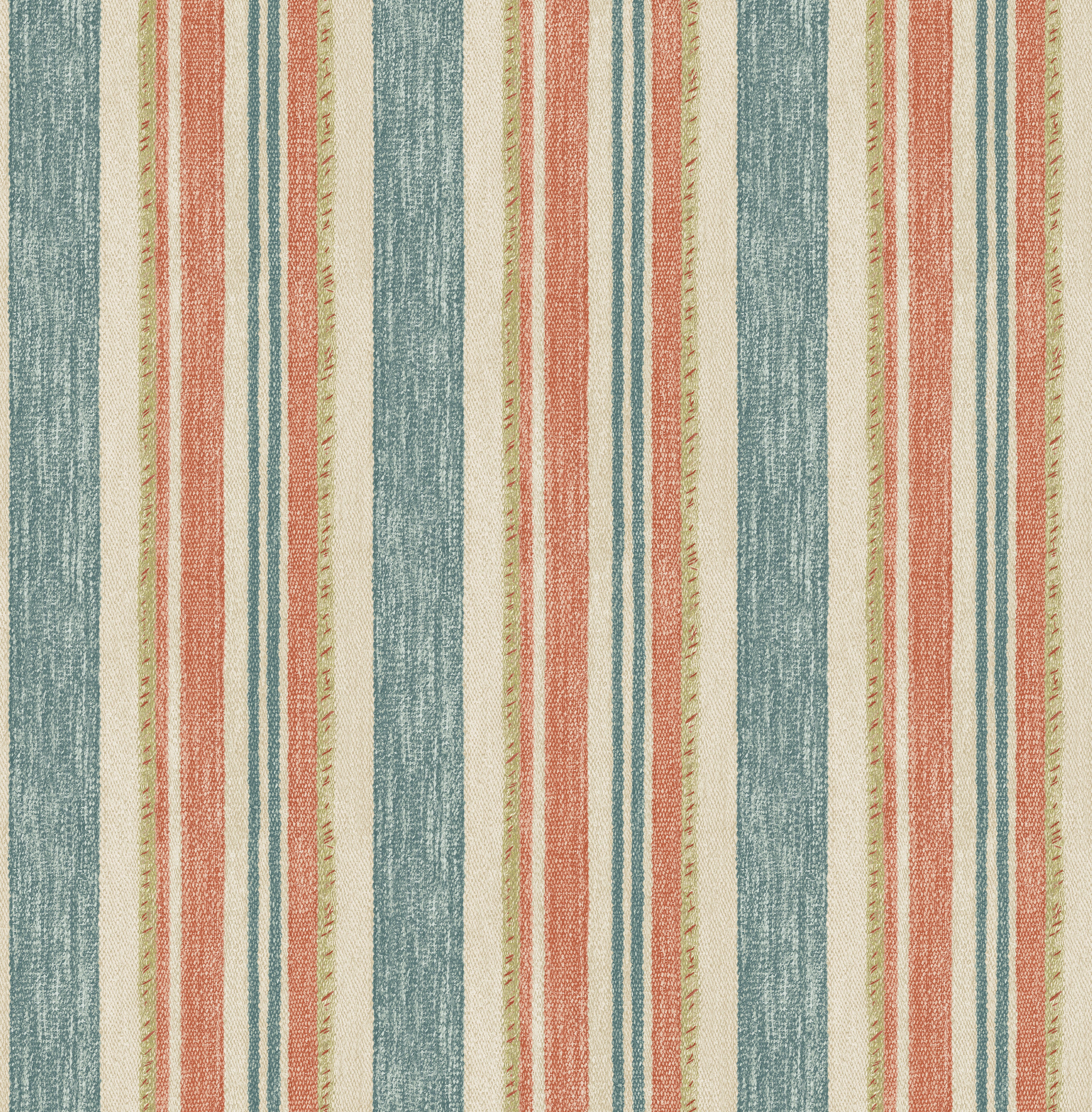 Cloudline Wallpaper in teal/spice color - pattern number BW45161.7.0 - by G P &amp; J Baker in the Kit Kemp II collection