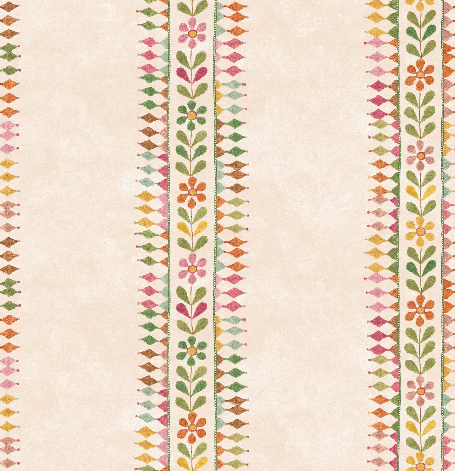 Flower Pot Wallpaper in green/pink color - pattern number BW45162.3.0 - by G P &amp; J Baker in the Kit Kemp II collection