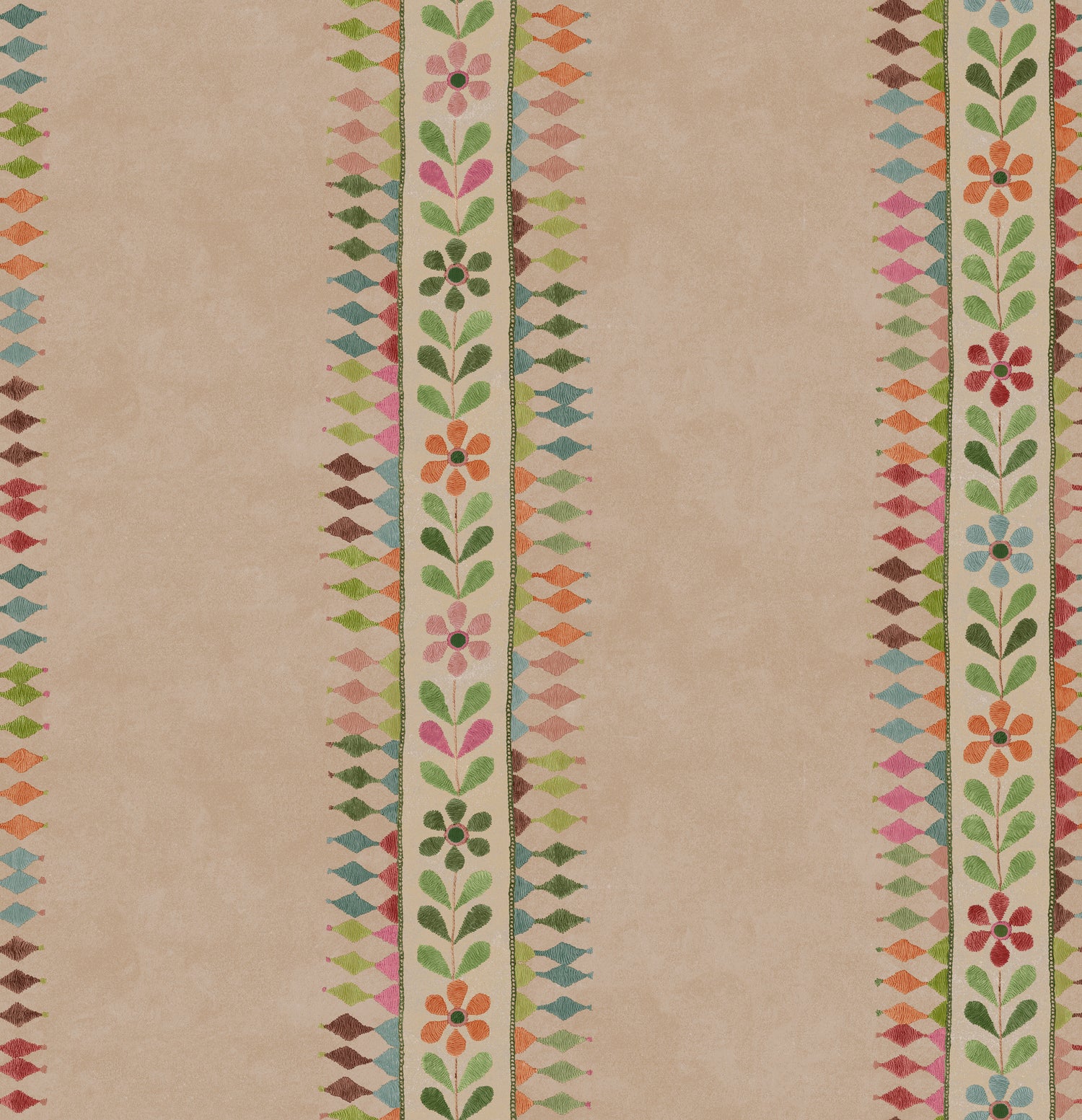 Flower Pot Wallpaper in plaster color - pattern number BW45162.4.0 - by G P &amp; J Baker in the Kit Kemp II collection