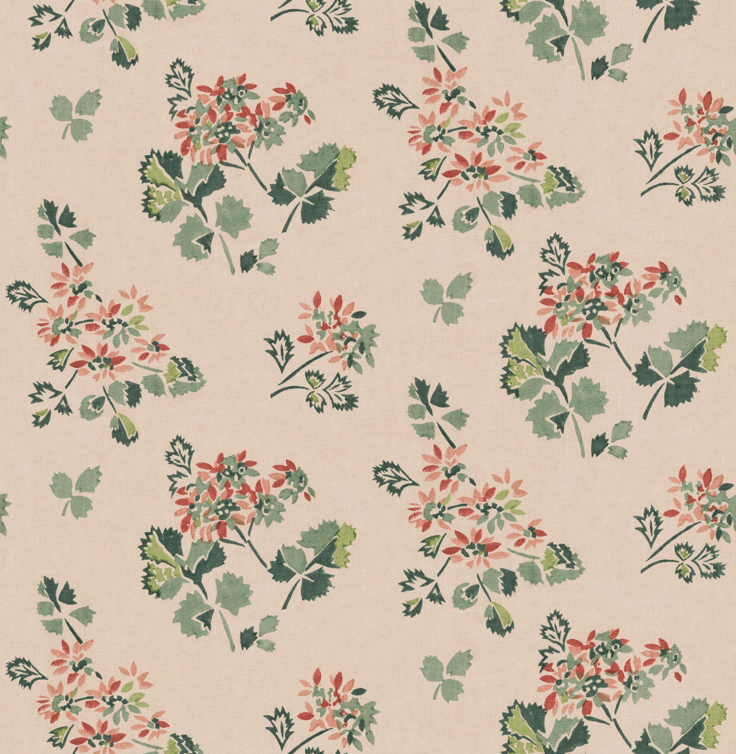 Forest Flower Wallpaper in plaster color - pattern number BW45163.1.0 - by G P &amp; J Baker in the Kit Kemp II collection