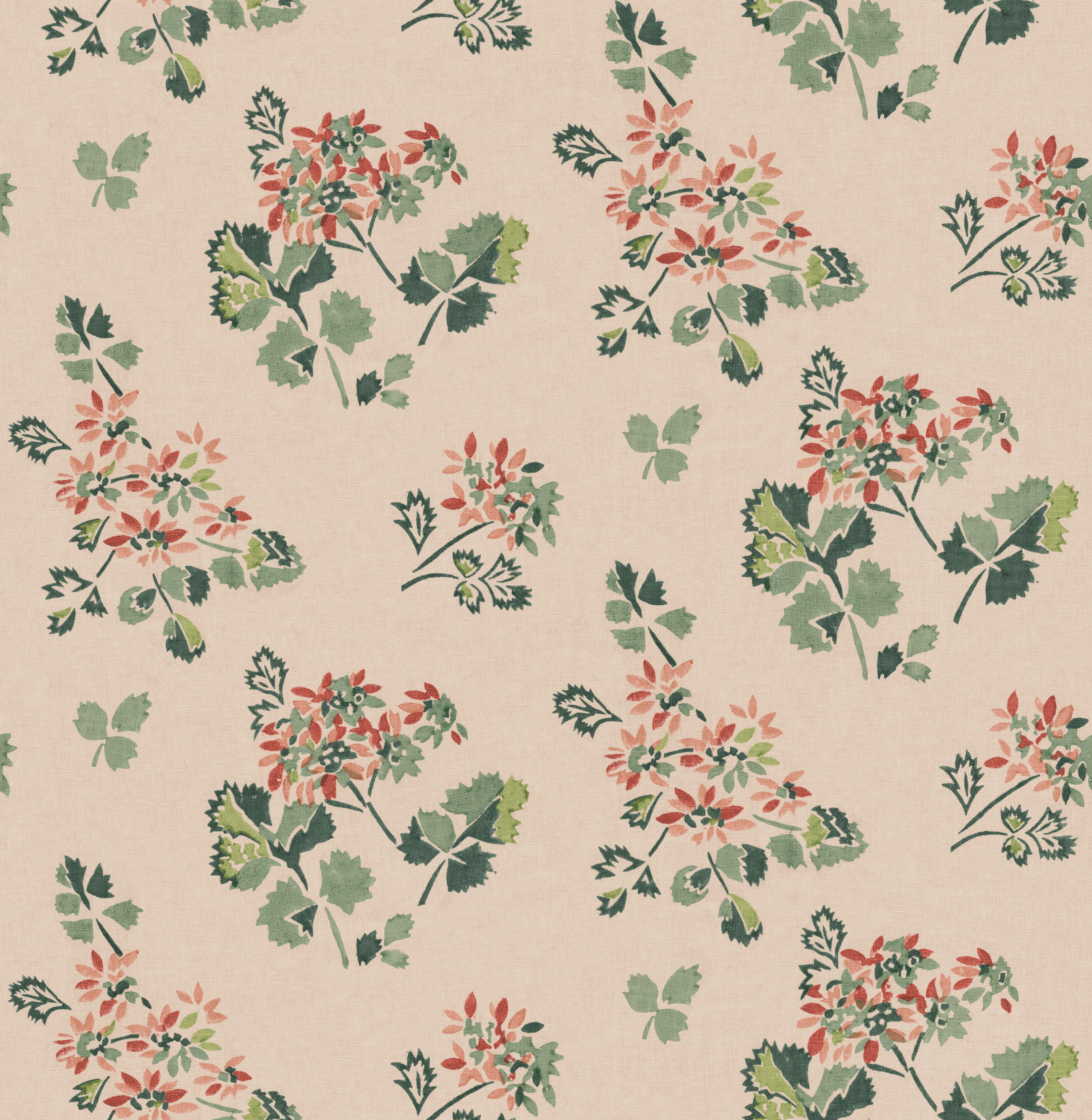 Forest Flower Wallpaper in plaster color - pattern number BW45163.1.0 - by G P &amp; J Baker in the Kit Kemp II collection