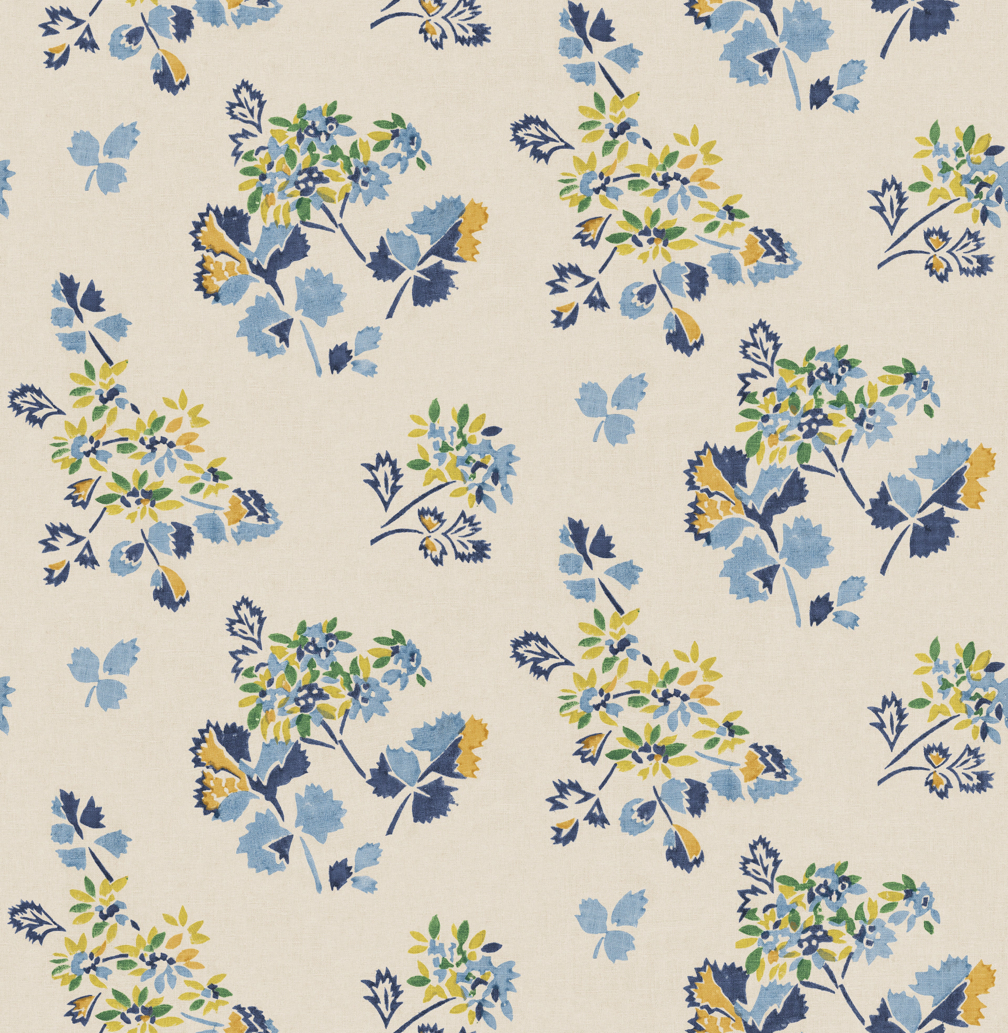 Forest Flower Wallpaper in blue/green color - pattern number BW45163.2.0 - by G P &amp; J Baker in the Kit Kemp II collection