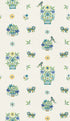 Roar Stitch Wallpaper in blue/green color - pattern number BW45165.3.0 - by G P & J Baker in the Kit Kemp II collection