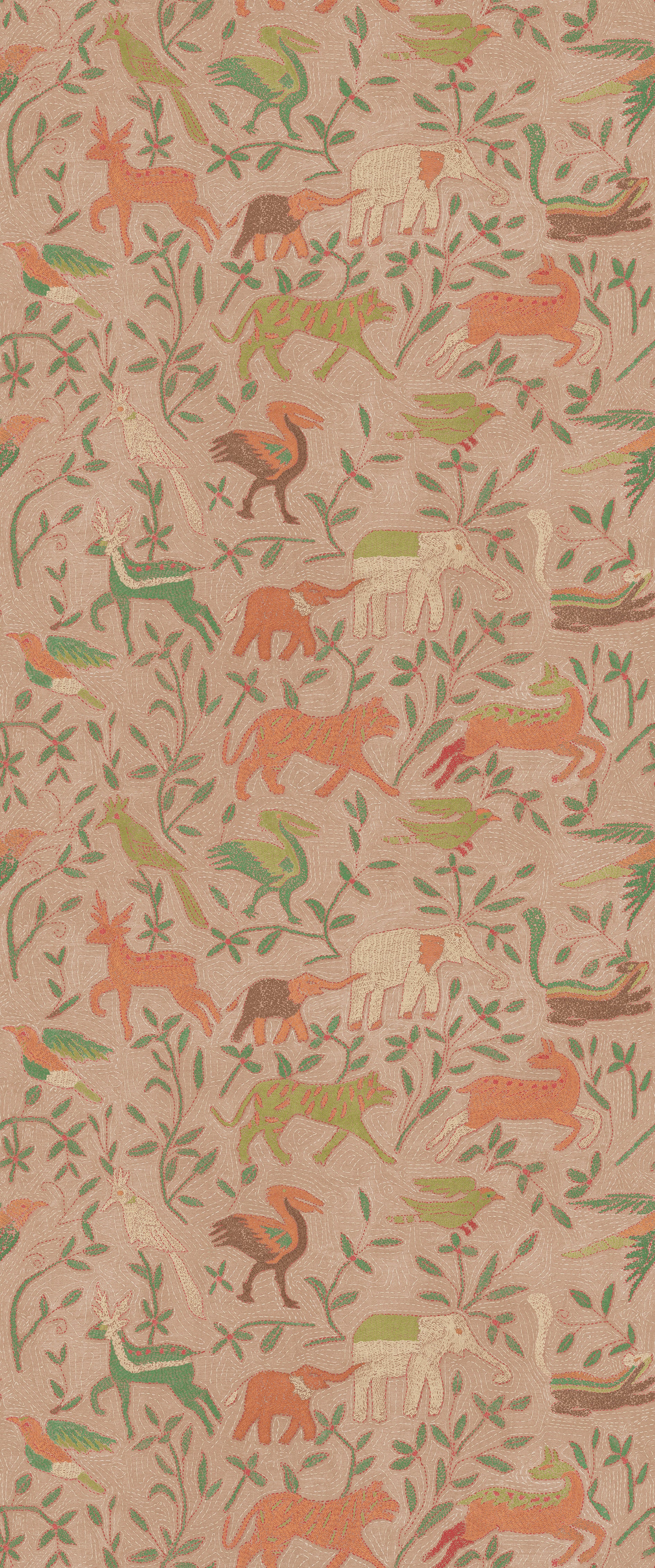 Noahs Ark Wallpaper in plaster color - pattern number BW45166.1.0 - by G P &amp; J Baker in the Kit Kemp II collection