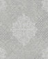 Damask wallpaper in silver grey color - pattern number CM2483 - by Galerie in the Lustre collection