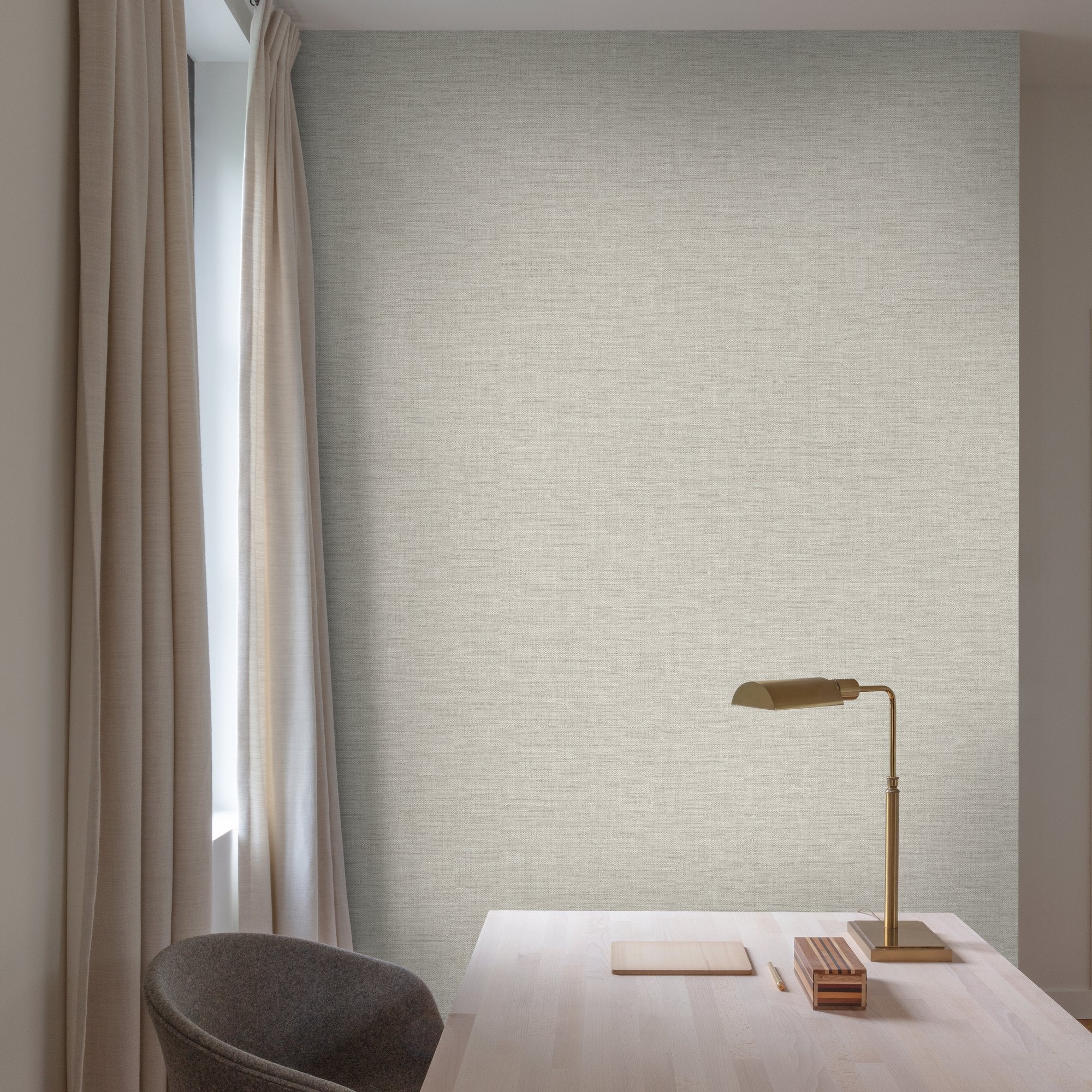 Rough Textile Wallpaper in beige color - pattern number CO1007 - by Grandeco in the Concept collection