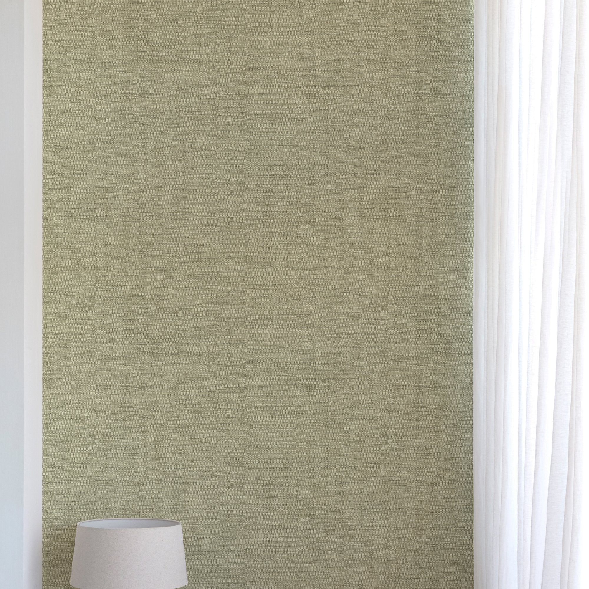 Rough Textile Wallpaper in green color - pattern number CO1018 - by Grandeco in the Concept collection
