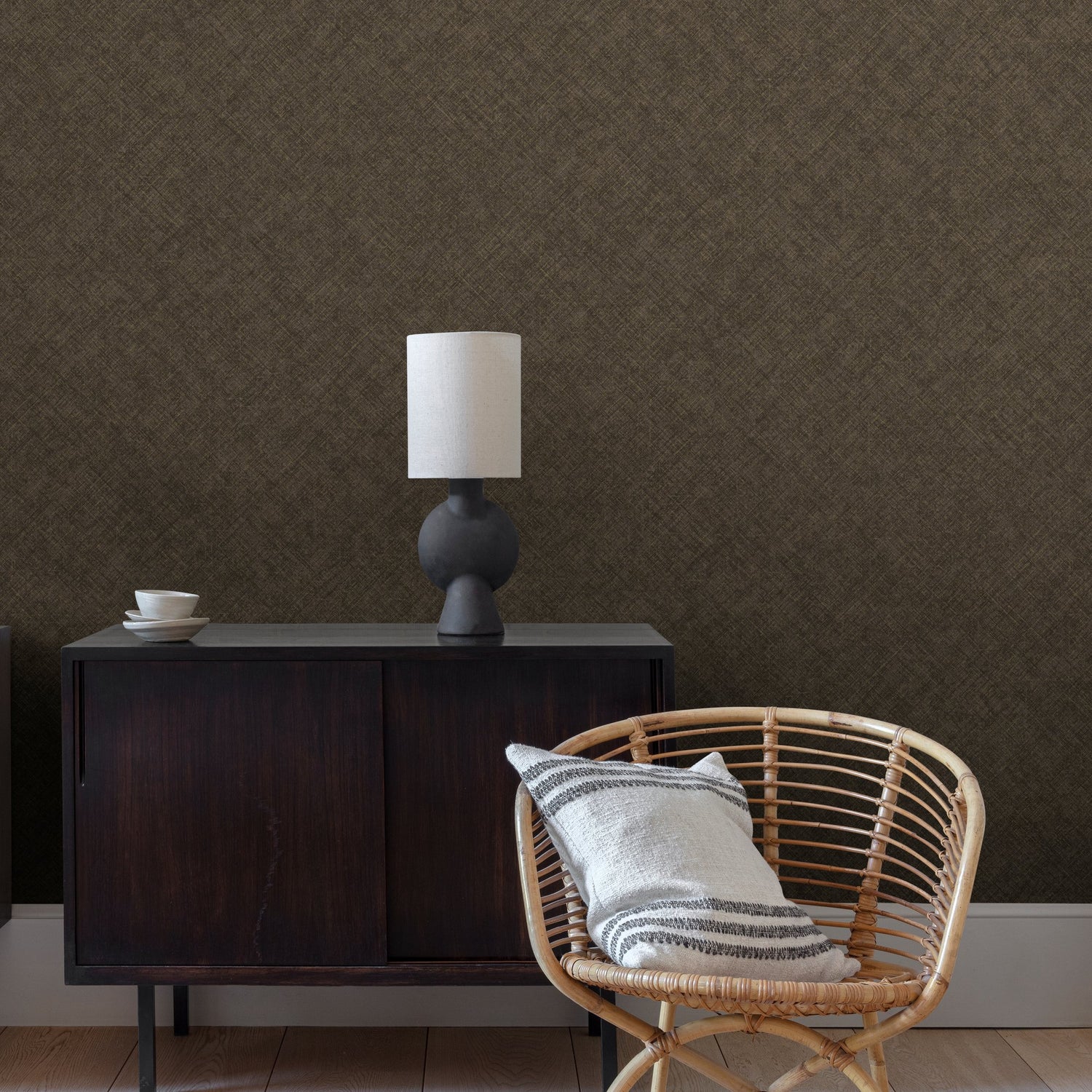 Graphic Concrete Wallpaper in black color - pattern number CO1106 - by Grandeco in the Concept collection