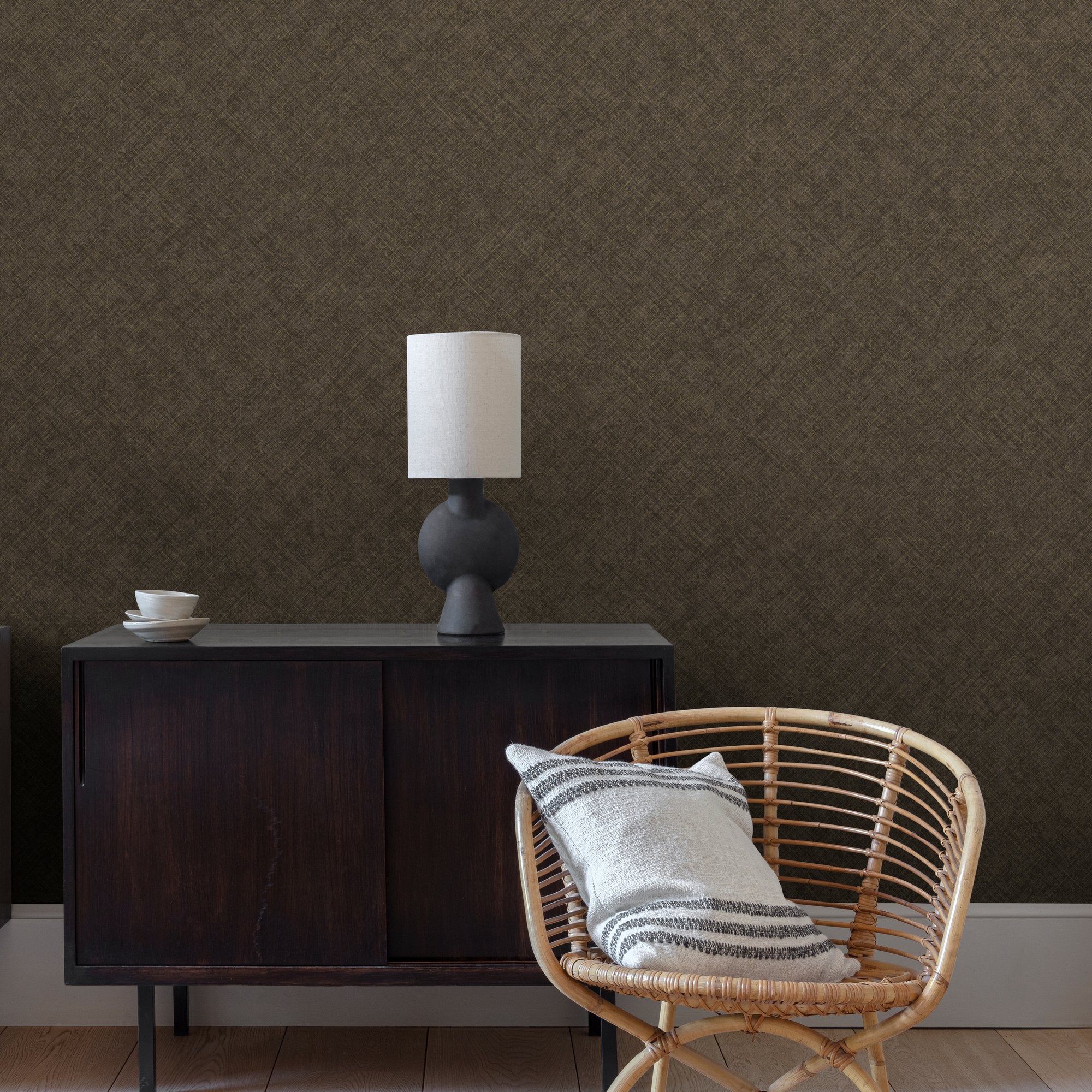 Graphic Concrete Wallpaper in black color - pattern number CO1106 - by Grandeco in the Concept collection