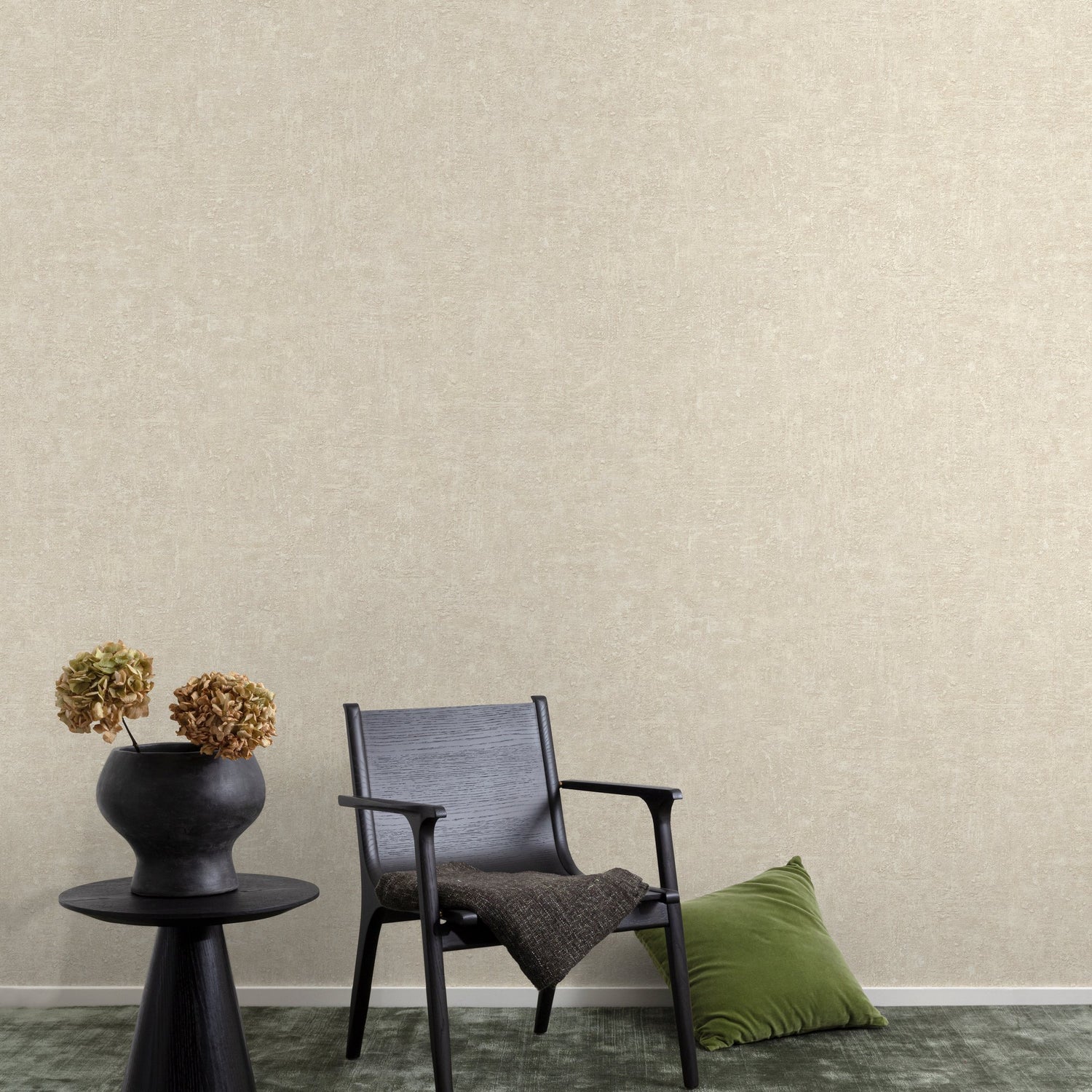 Concrete Plain Wallpaper in beige color - pattern number CO1202 - by Grandeco in the Concept collection