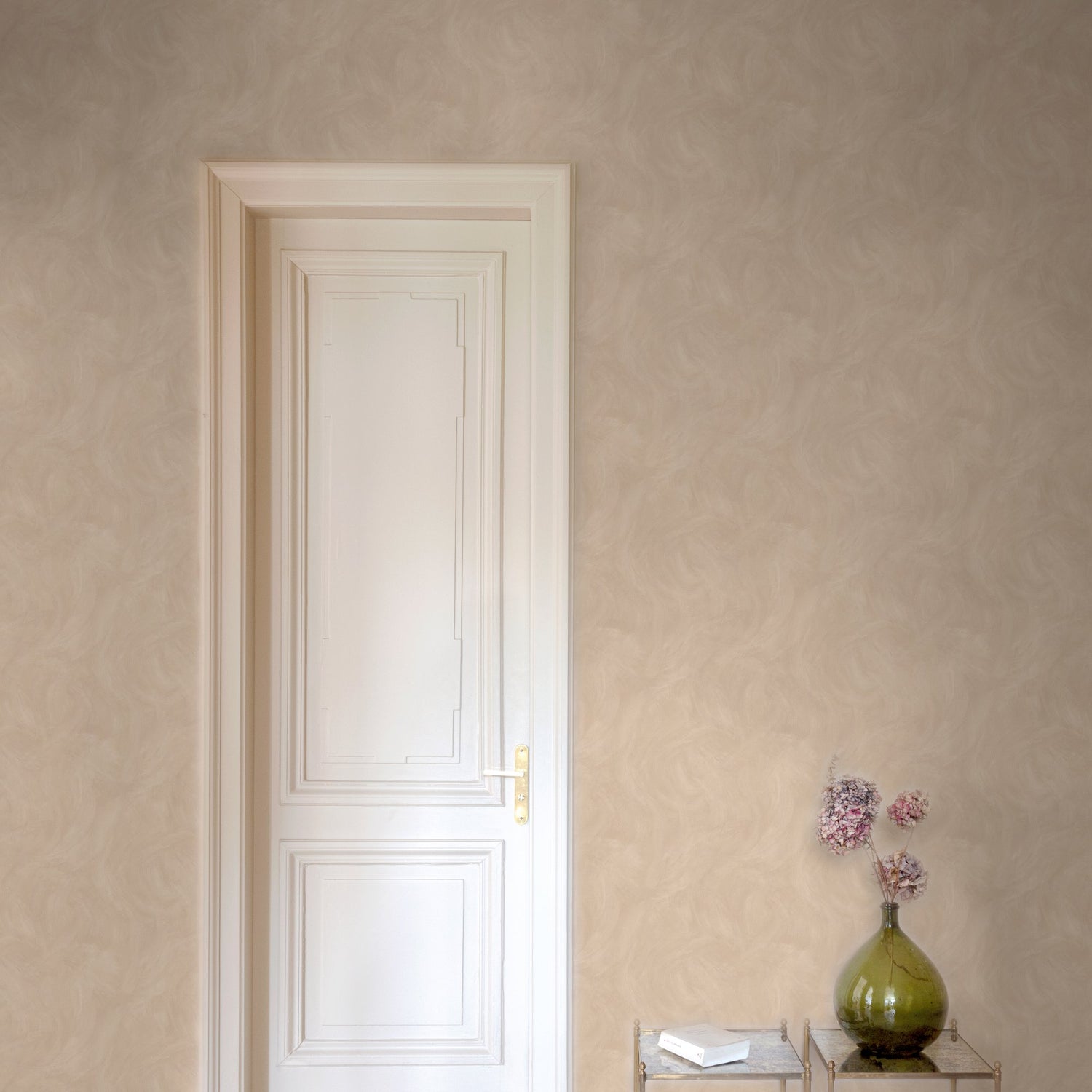 Authentic Plaster Plain Wallpaper in brown color - pattern number CO3006 - by Grandeco in the Concept collection