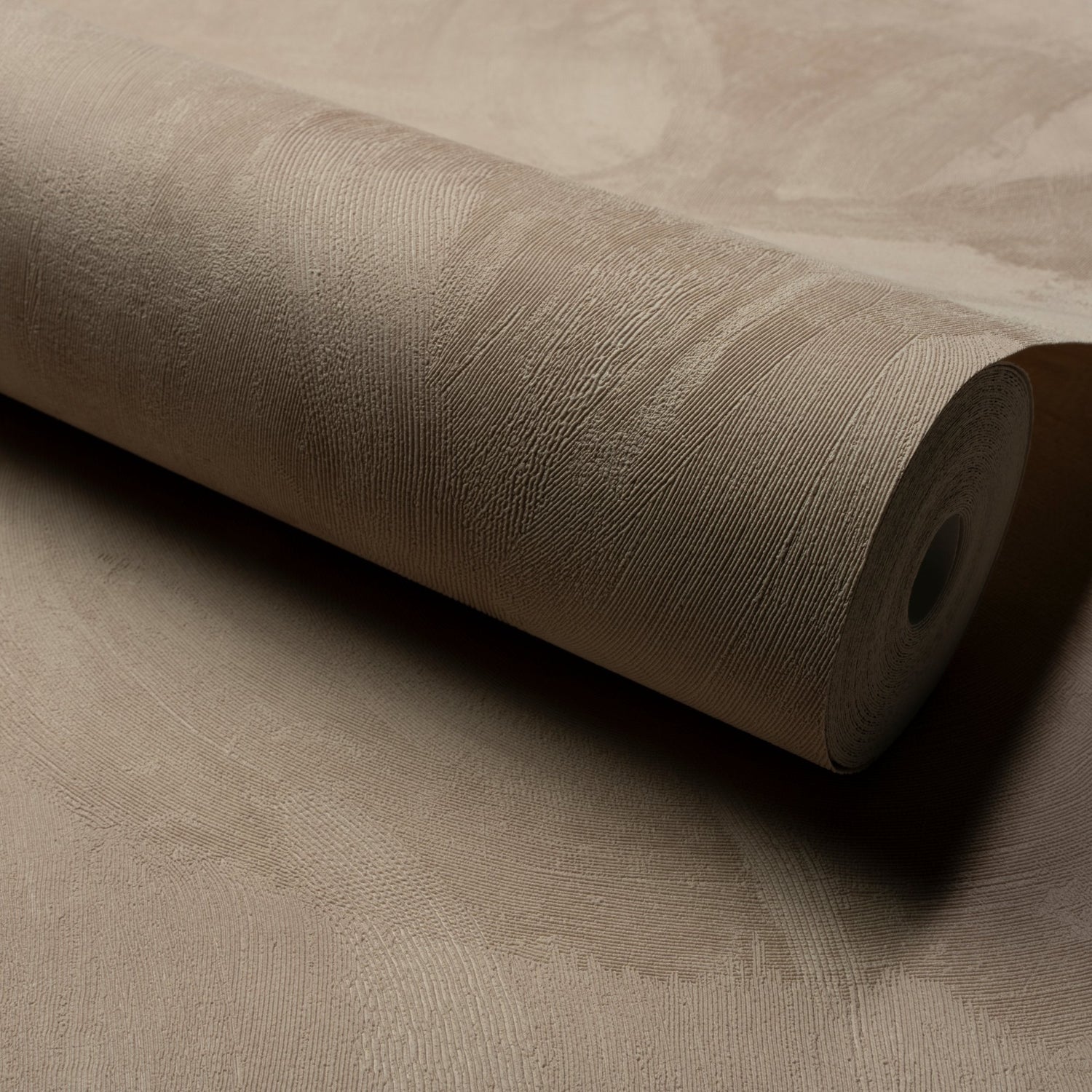 Authentic Plaster Plain Wallpaper in brown color - pattern number CO3006 - by Grandeco in the Concept collection