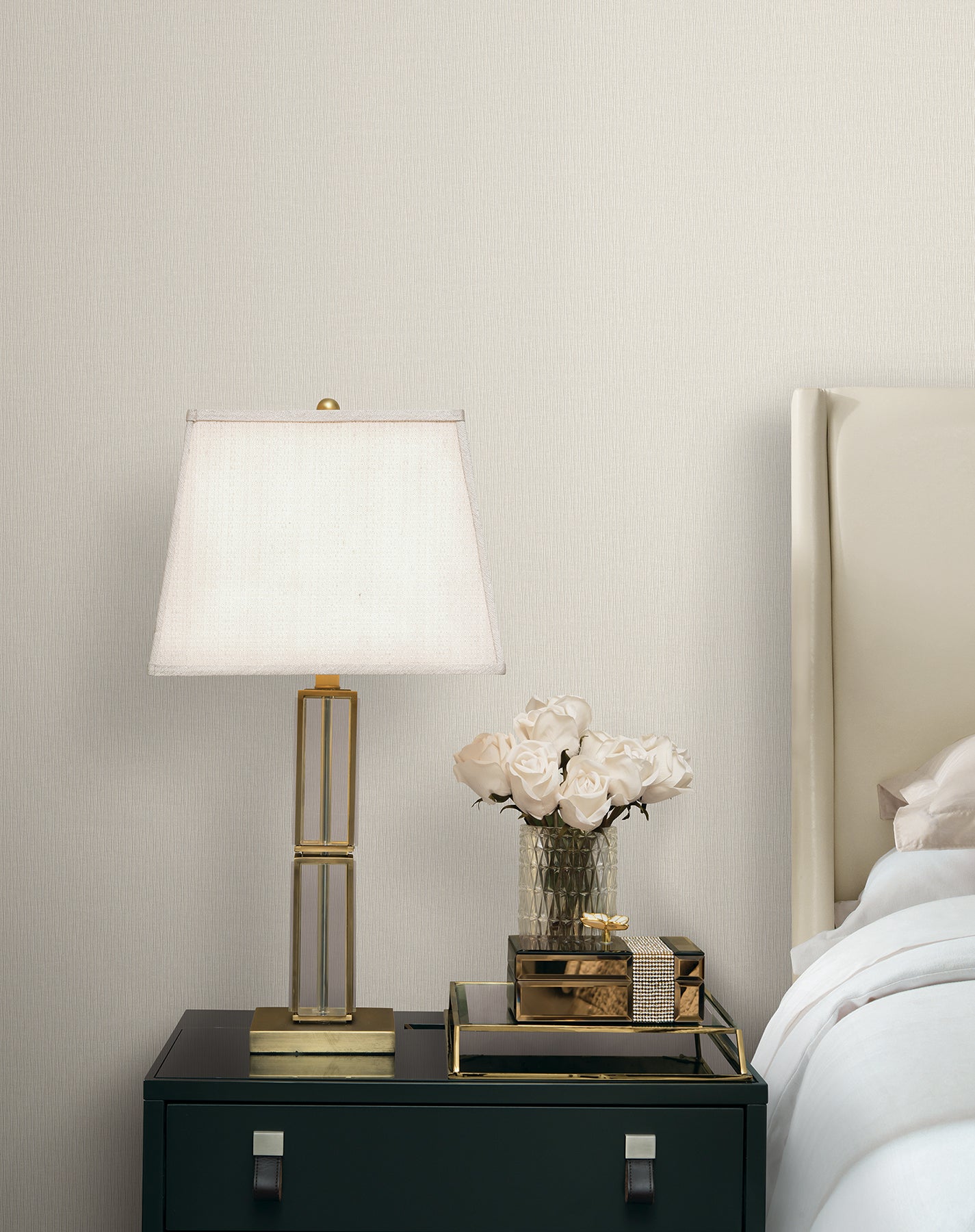 Ripple Effect Wallpaper in Beige color - pattern number COD0615 - by Candice Olson in the Luminous collection